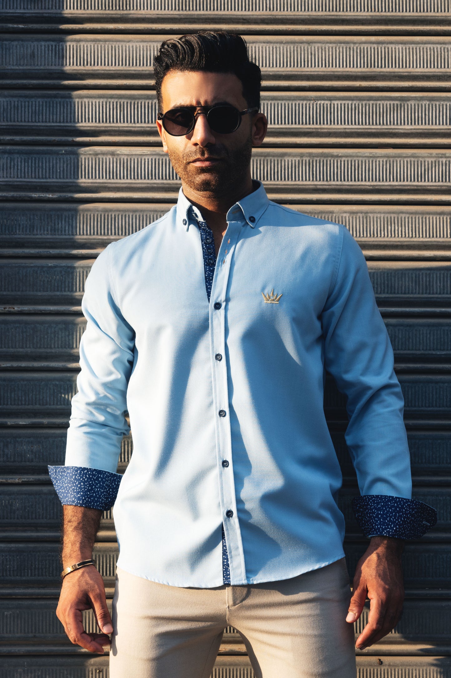MEKA Premium Anti-Shrink Dress Shirt - MEKA | Premium Long Sleeves Shirt - Semi Casual Regular Fit (0055)