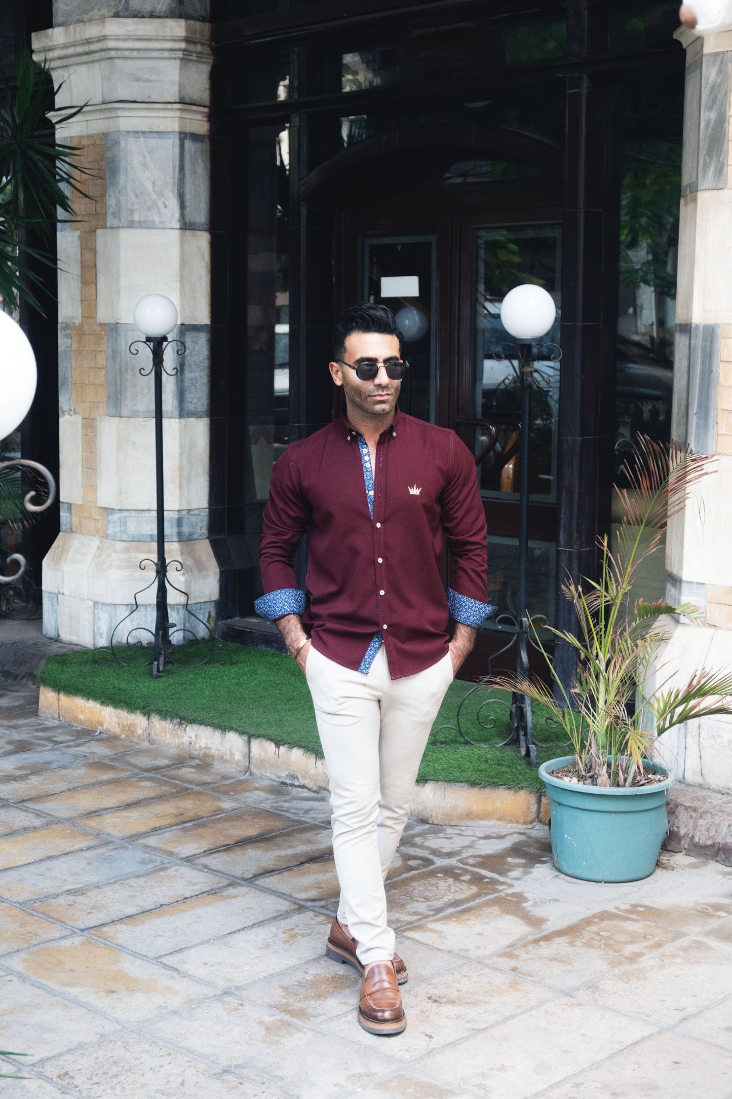 MEKA Premium Anti-Shrink Dress Shirt - MEKA | Premium Long Sleeves Shirt - Semi Casual Regular Fit (0054)