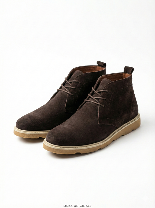 MEKA Handcrafted Genuine Leather Footwear - MEKA: Classic Chukka Boot | Chocolate