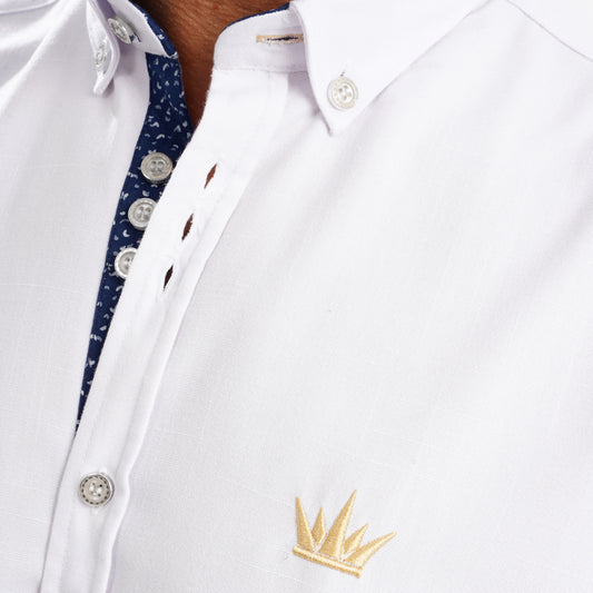 MEKA Premium Anti-Shrink Dress Shirt - MEKA | Premium Long Sleeves Shirt - Semi Casual Regular Fit (0057)
