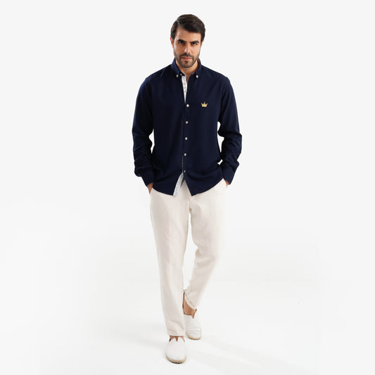 MEKA Premium Anti-Shrink Dress Shirt - MEKA | Premium Long Sleeves Shirt - Semi Casual Regular Fit (0058)