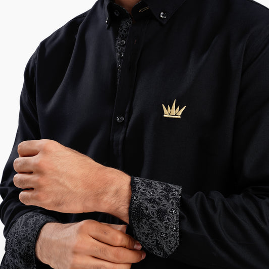 MEKA Premium Anti-Shrink Dress Shirt - MEKA | Premium Long Sleeves Shirt - Semi Casual Regular Fit (0059)