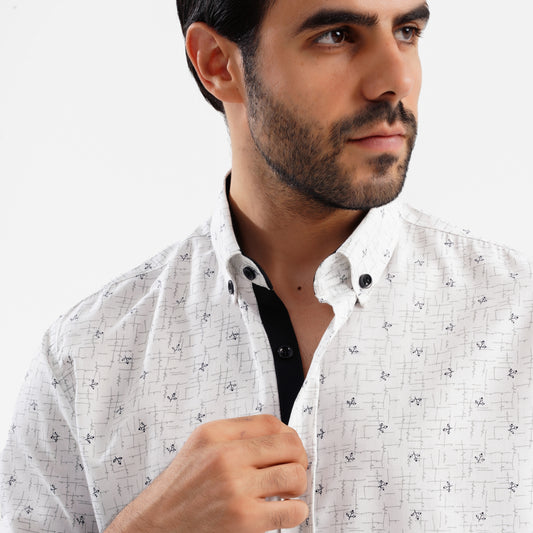 MEKA Premium Anti-Shrink Dress Shirt - MEKA | Premium Long Sleeves Shirt - Semi Casual Regular Fit (0073)