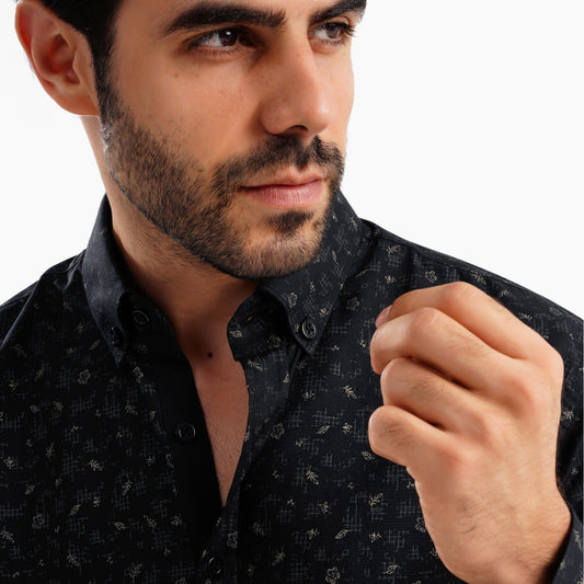 MEKA Premium Anti-Shrink Dress Shirt - MEKA | Premium Long Sleeves Shirt - Semi Casual Regular Fit (0075)