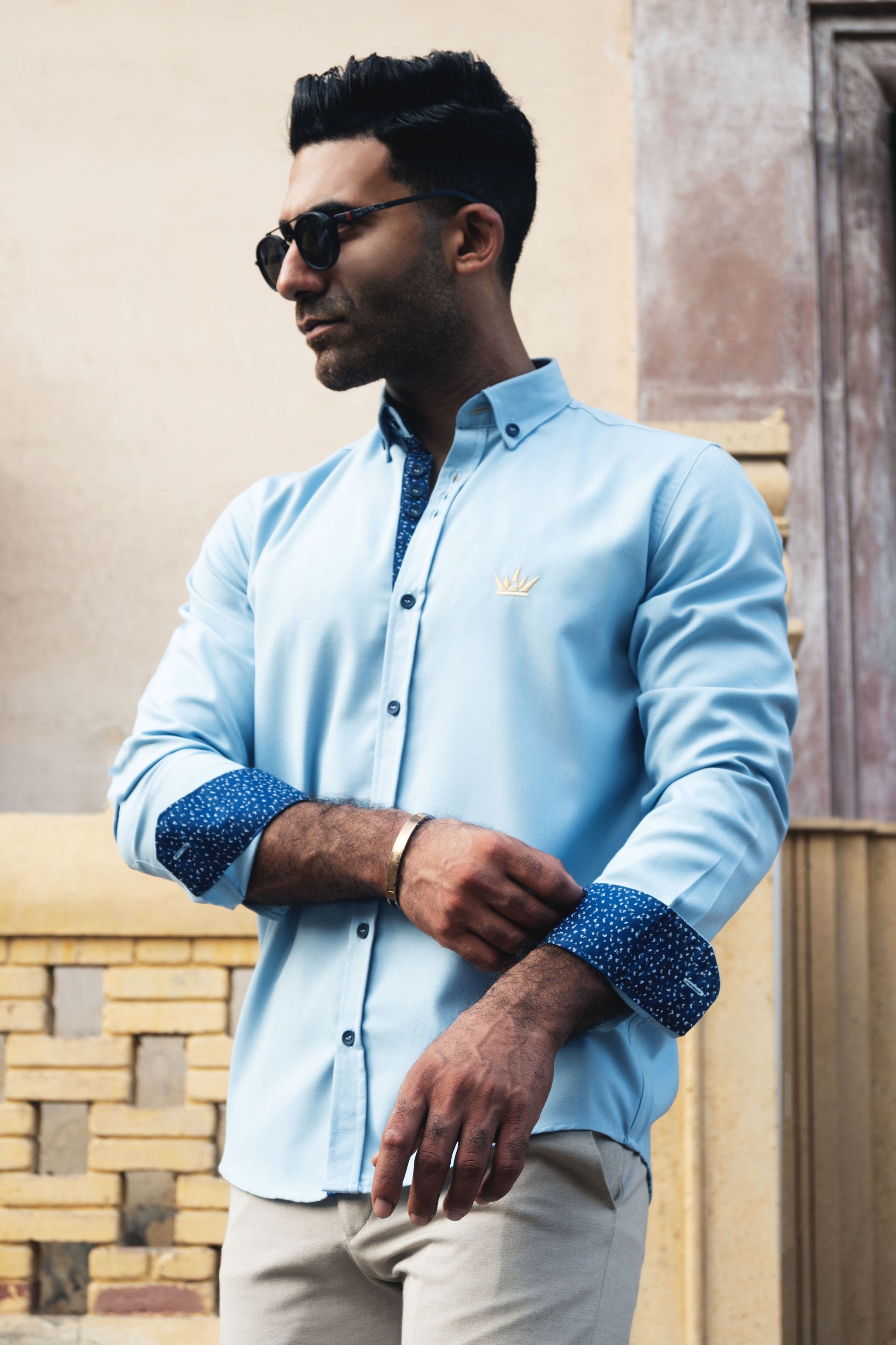 MEKA Premium Anti-Shrink Dress Shirt - MEKA | Premium Long Sleeves Shirt - Semi Casual Regular Fit (0055)