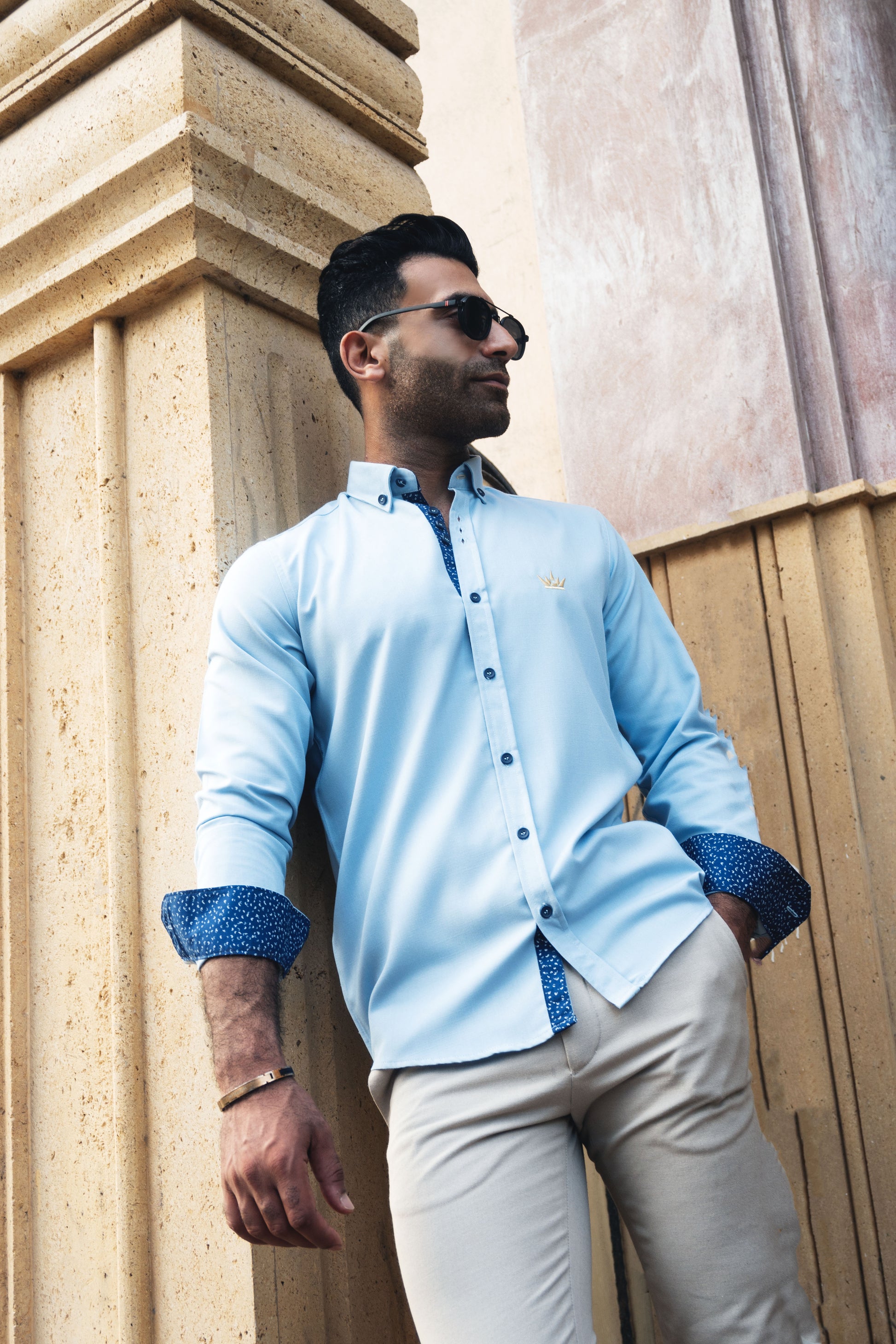 MEKA Premium Anti-Shrink Dress Shirt - MEKA | Premium Long Sleeves Shirt - Semi Casual Regular Fit (0055)