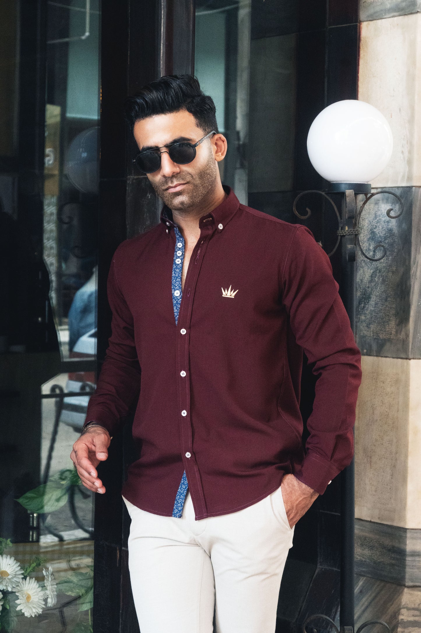 MEKA Premium Anti-Shrink Dress Shirt - MEKA | Premium Long Sleeves Shirt - Semi Casual Regular Fit (0054)