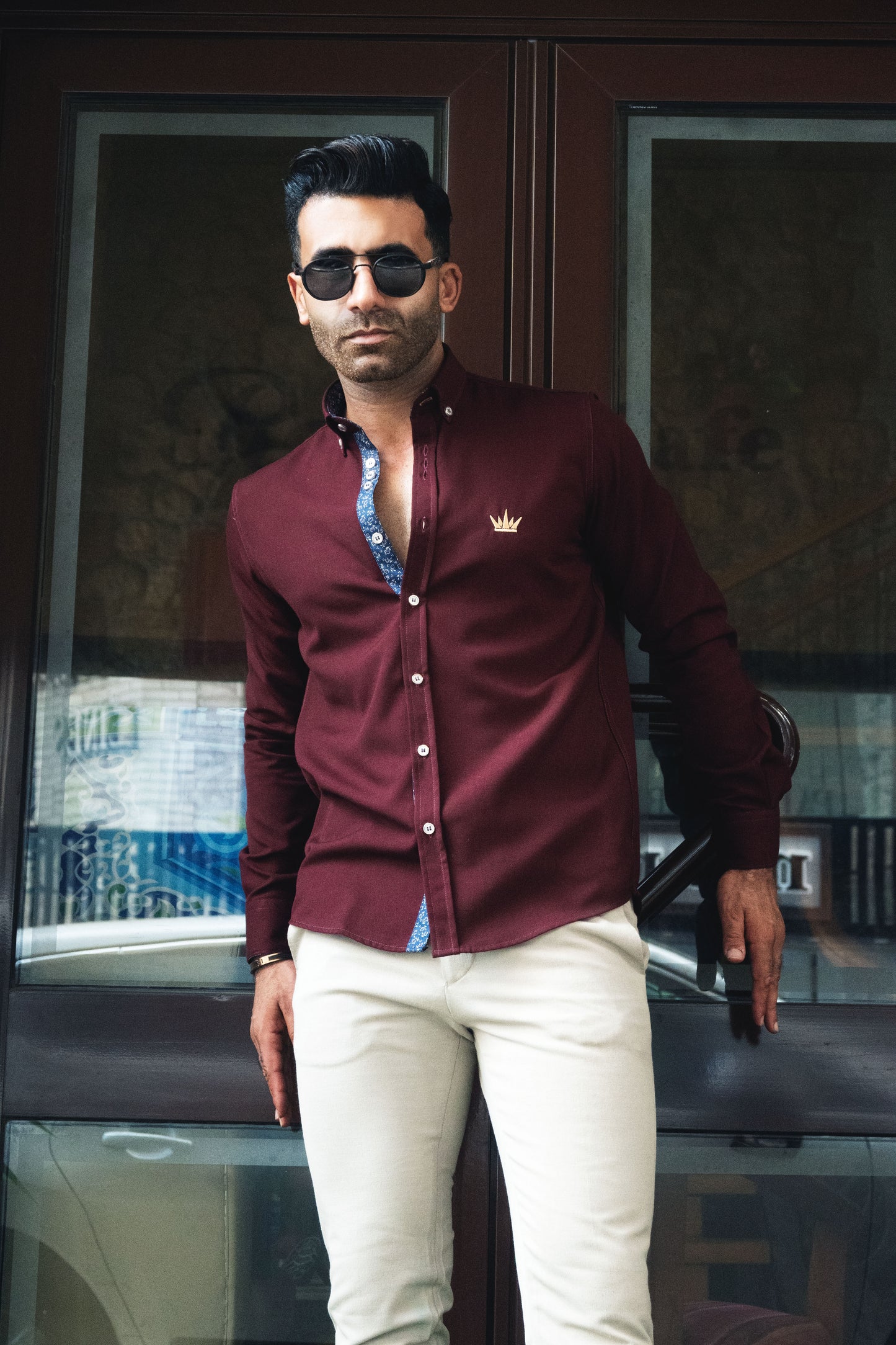 MEKA Premium Anti-Shrink Dress Shirt - MEKA | Premium Long Sleeves Shirt - Semi Casual Regular Fit (0054)
