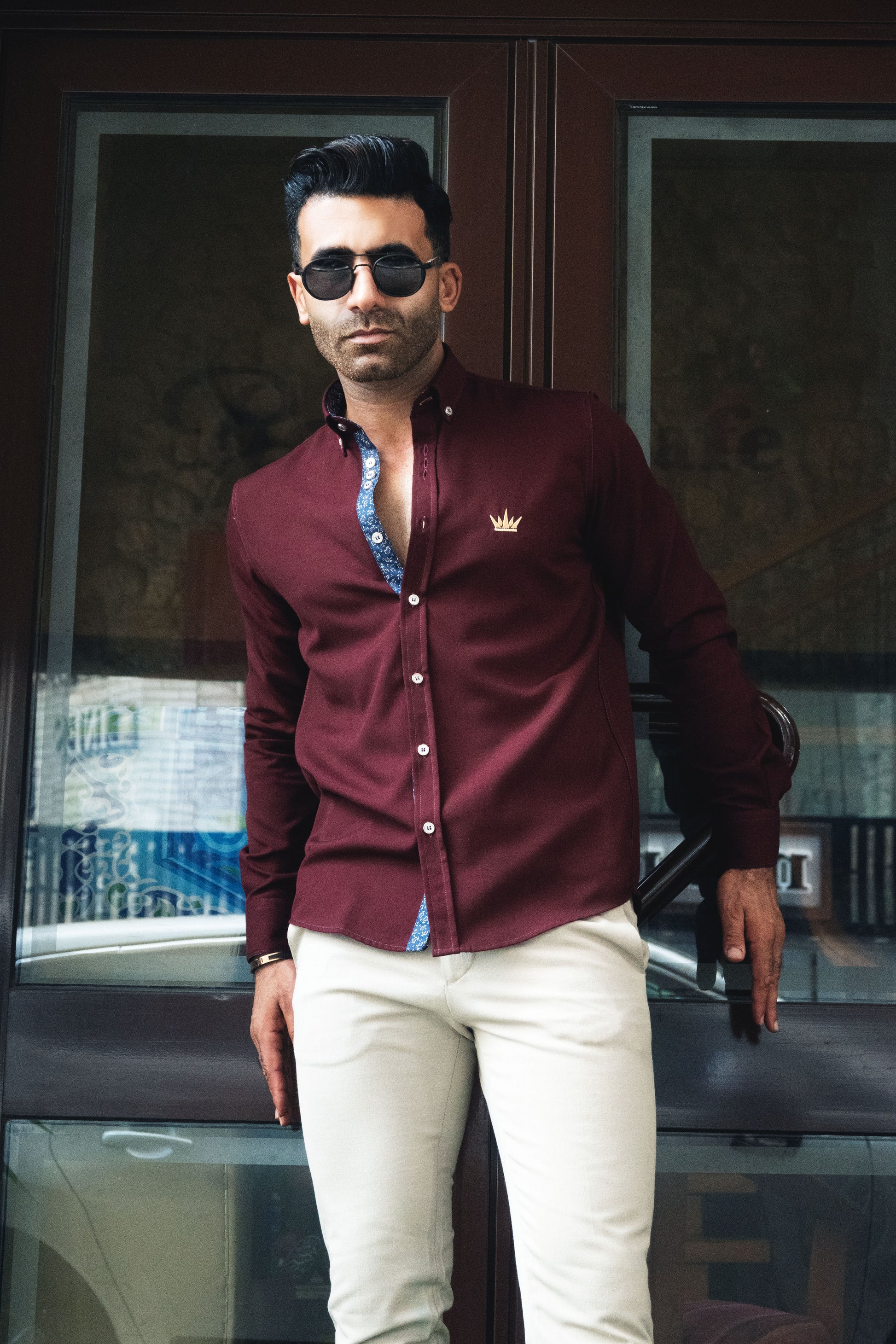 MEKA Premium Anti-Shrink Dress Shirt - MEKA | Premium Long Sleeves Shirt - Semi Casual Regular Fit (0054)