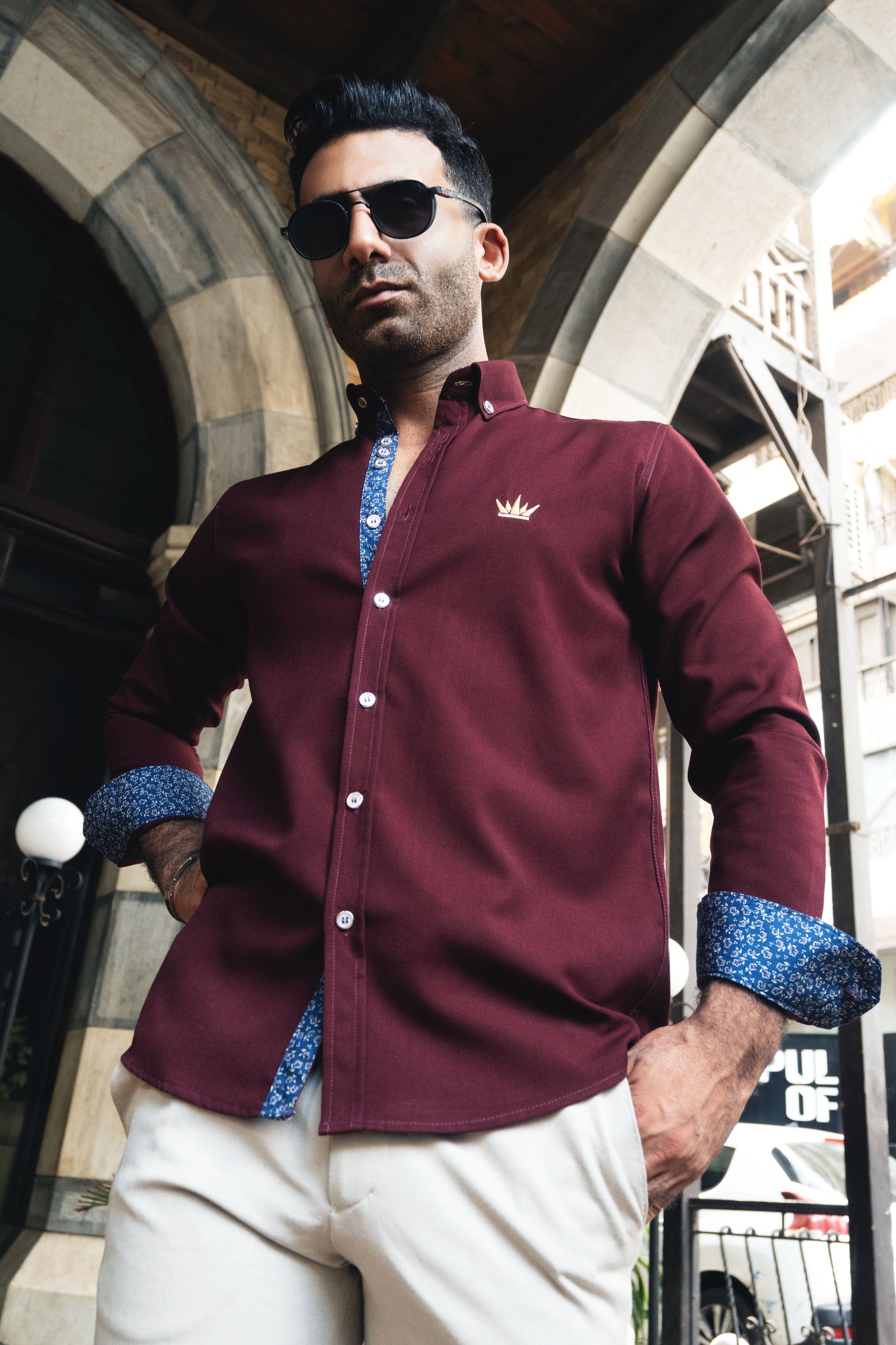 MEKA Premium Anti-Shrink Dress Shirt - MEKA | Premium Long Sleeves Shirt - Semi Casual Regular Fit (0054)
