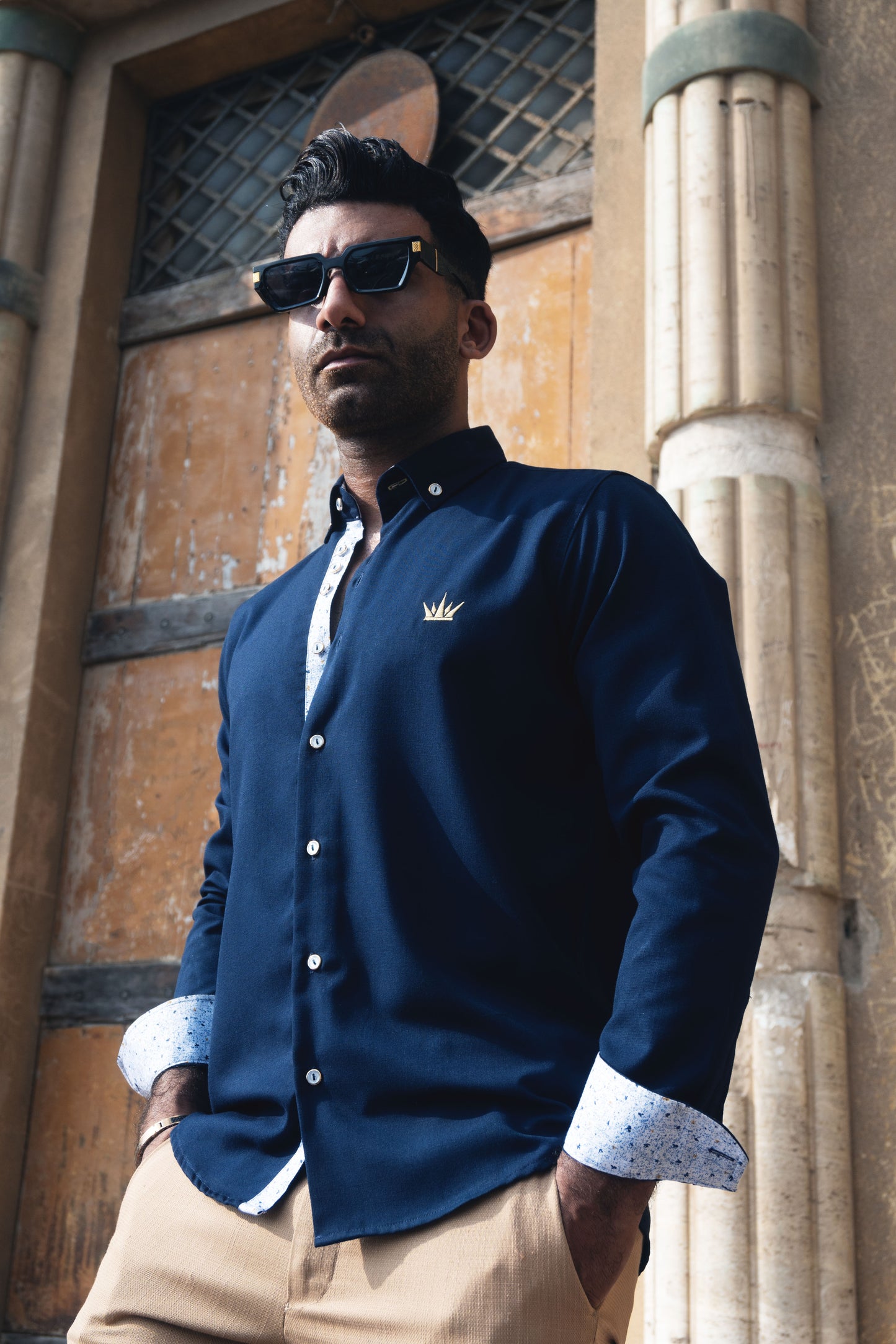 MEKA Premium Anti-Shrink Dress Shirt - MEKA | Premium Long Sleeves Shirt - Semi Casual Regular Fit (0058)