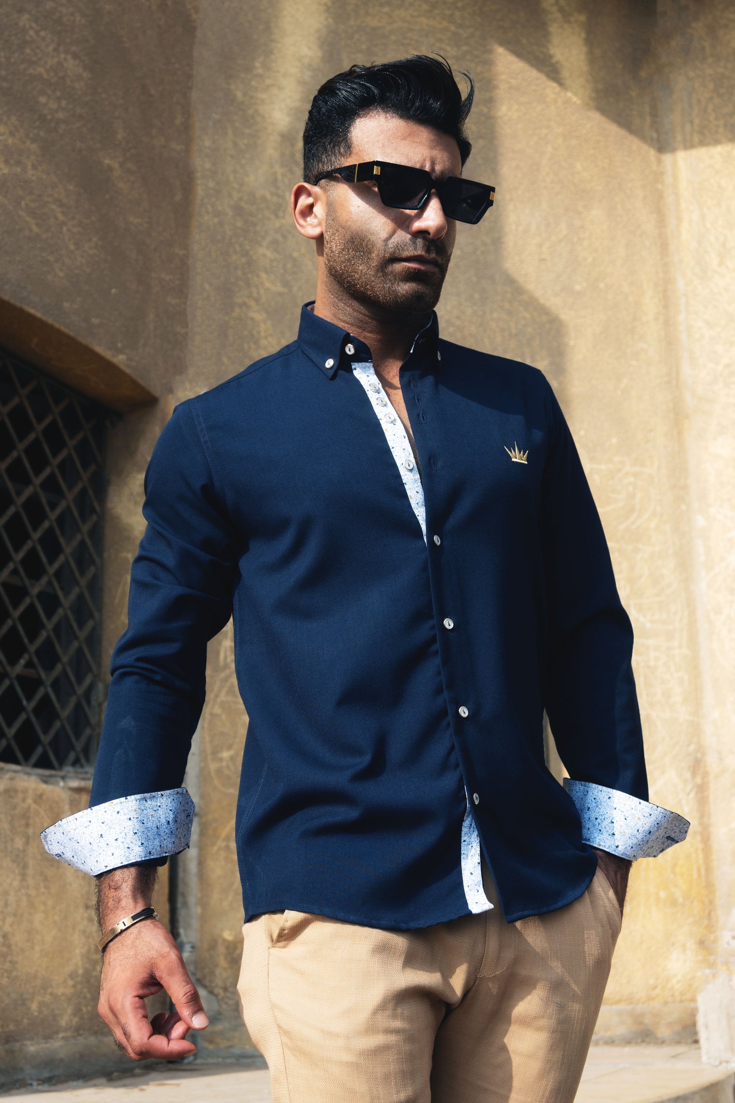MEKA Premium Anti-Shrink Dress Shirt - MEKA | Premium Long Sleeves Shirt - Semi Casual Regular Fit (0058)