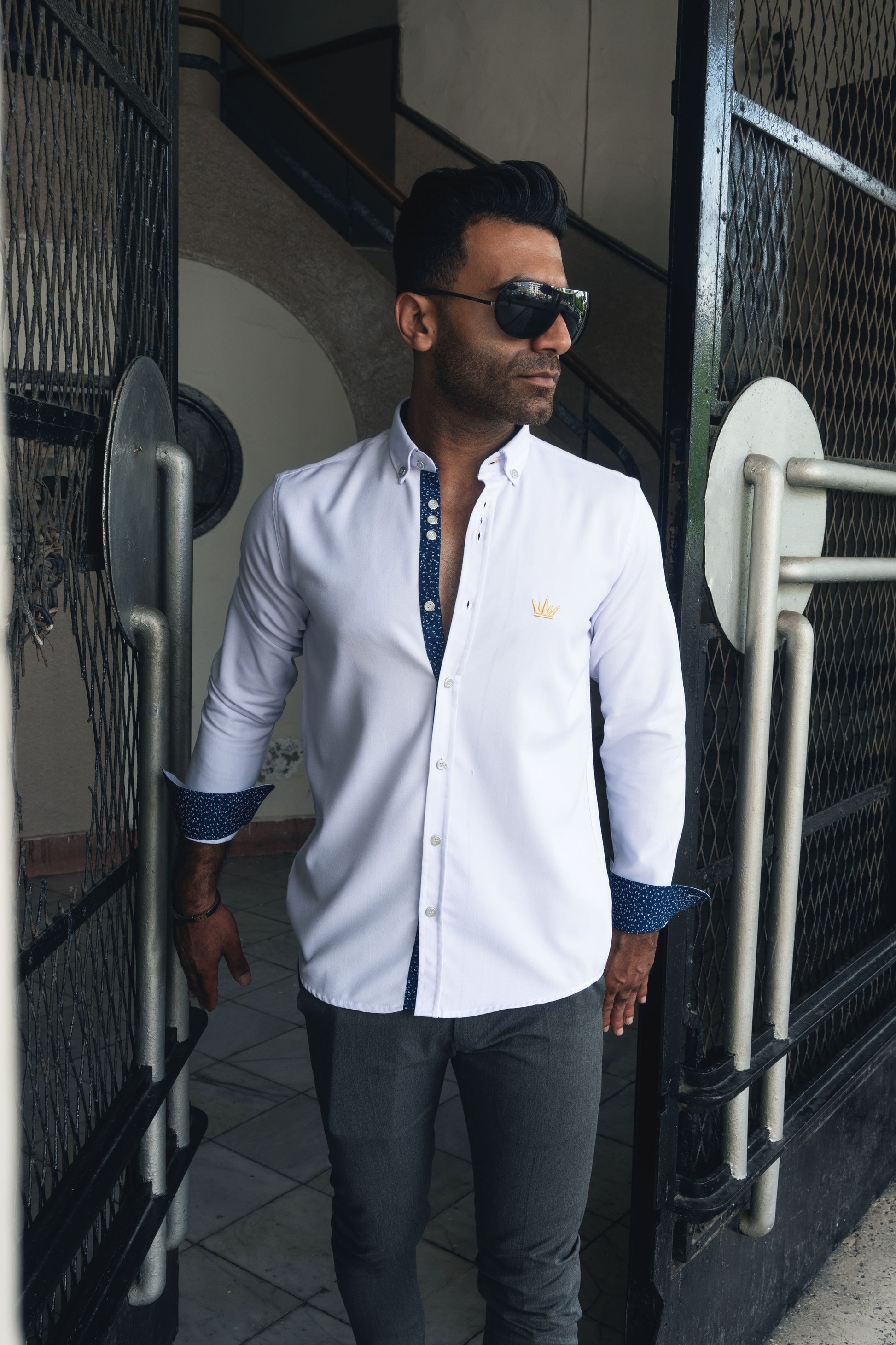 MEKA Premium Anti-Shrink Dress Shirt - MEKA | Premium Long Sleeves Shirt - Semi Casual Regular Fit (0057)