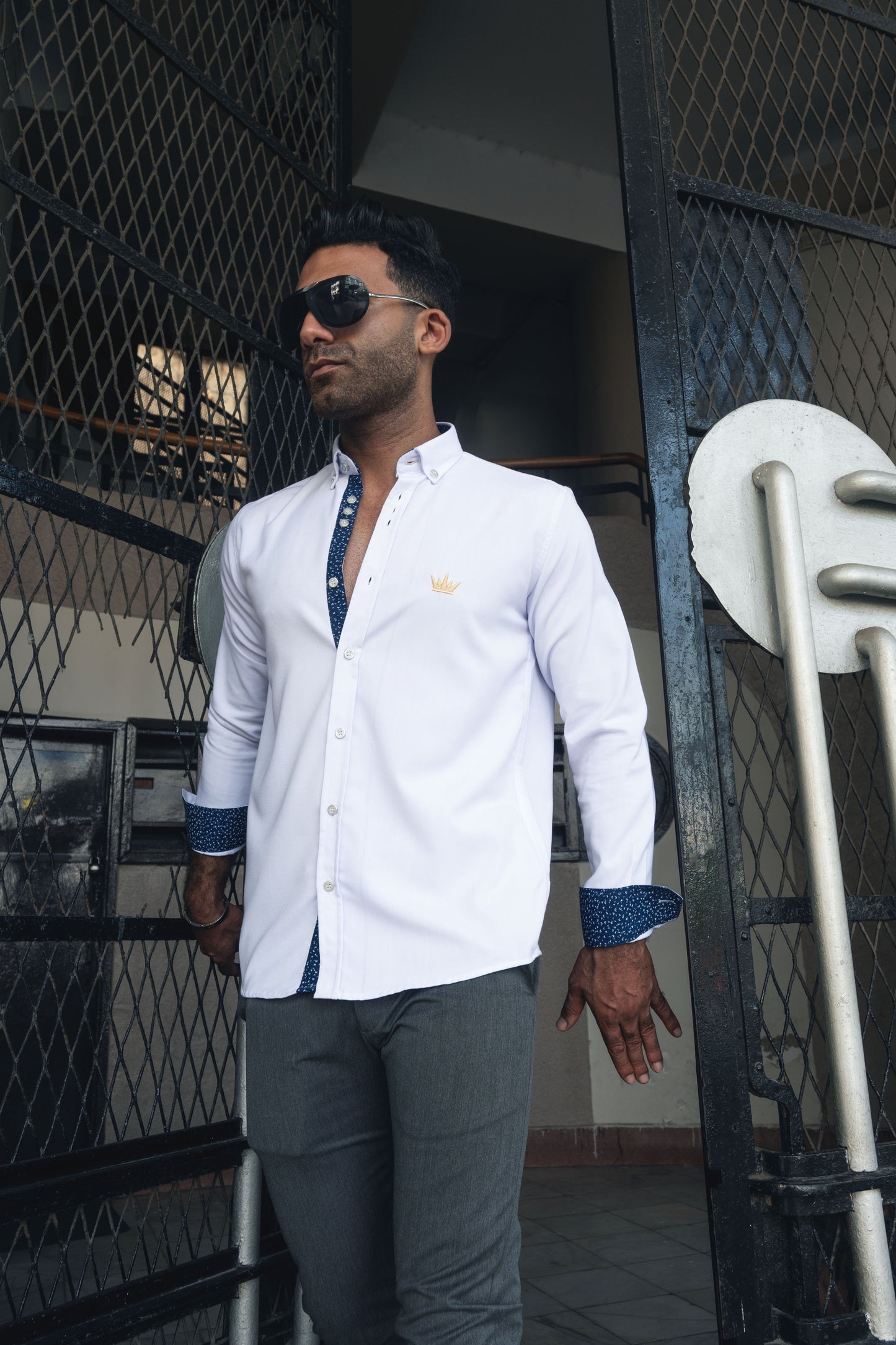 MEKA Premium Anti-Shrink Dress Shirt - MEKA | Premium Long Sleeves Shirt - Semi Casual Regular Fit (0057)