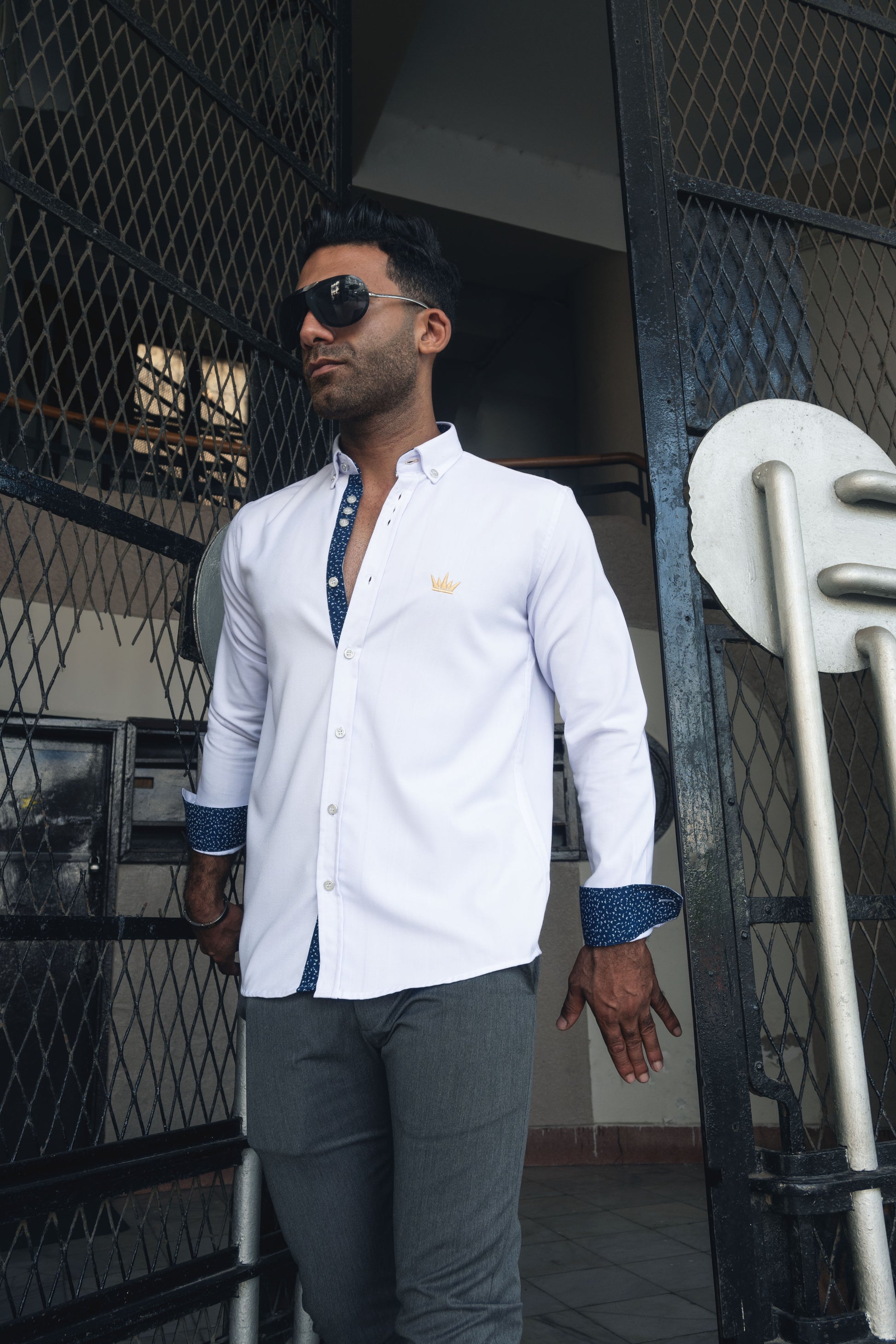 MEKA Premium Anti-Shrink Dress Shirt - MEKA | Premium Long Sleeves Shirt - Semi Casual Regular Fit (0057)