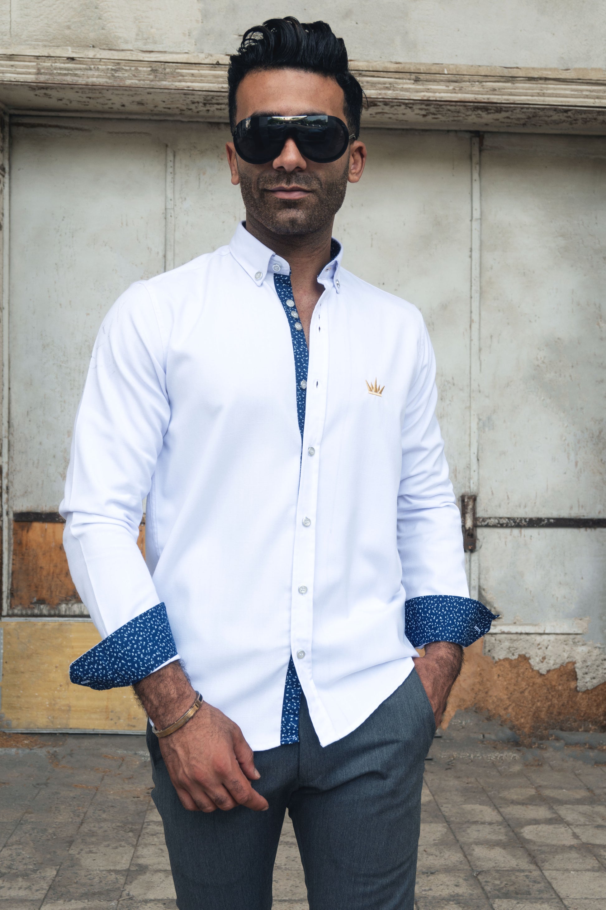 MEKA Premium Anti-Shrink Dress Shirt - MEKA | Premium Long Sleeves Shirt - Semi Casual Regular Fit (0057)