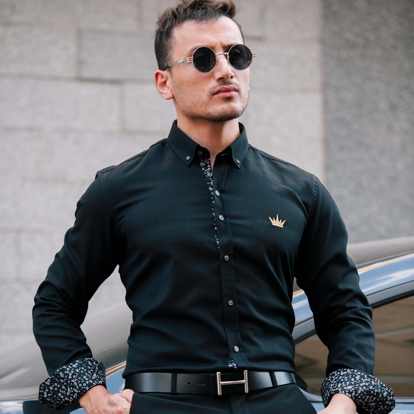 MEKA Premium Anti-Shrink Dress Shirt - MEKA | Premium Long Sleeves Shirt - Semi Casual Regular Fit (0059)