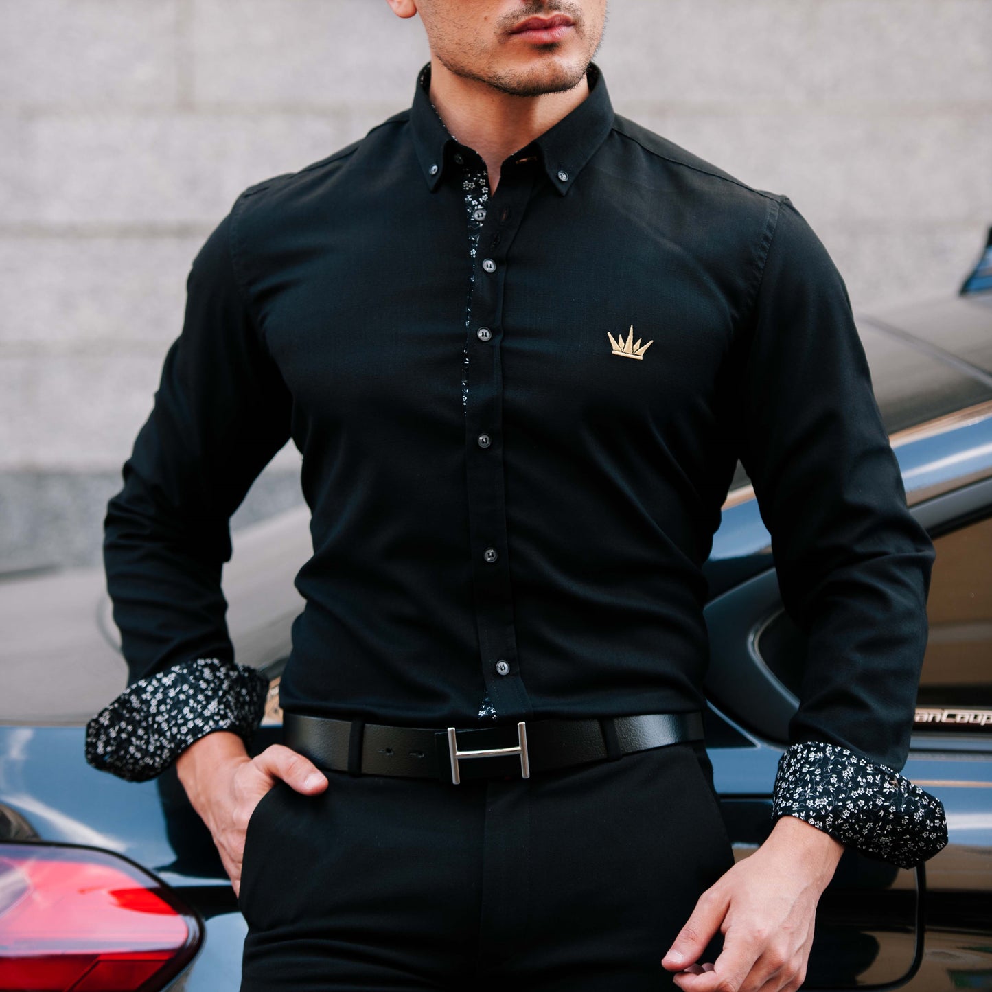 MEKA Premium Anti-Shrink Dress Shirt - MEKA | Premium Long Sleeves Shirt - Semi Casual Regular Fit (0059)