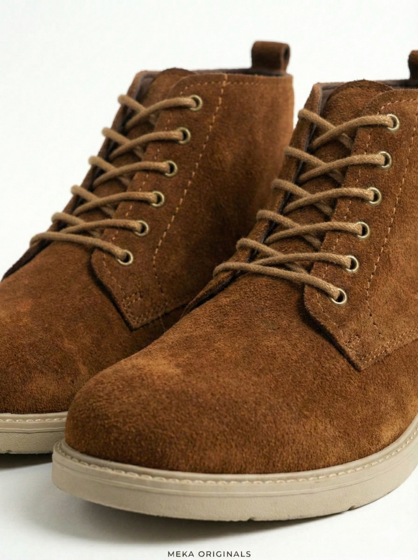 MEKA Handcrafted Genuine Leather Footwear - MEKA: Suede Chukka Boot | Rich Brown