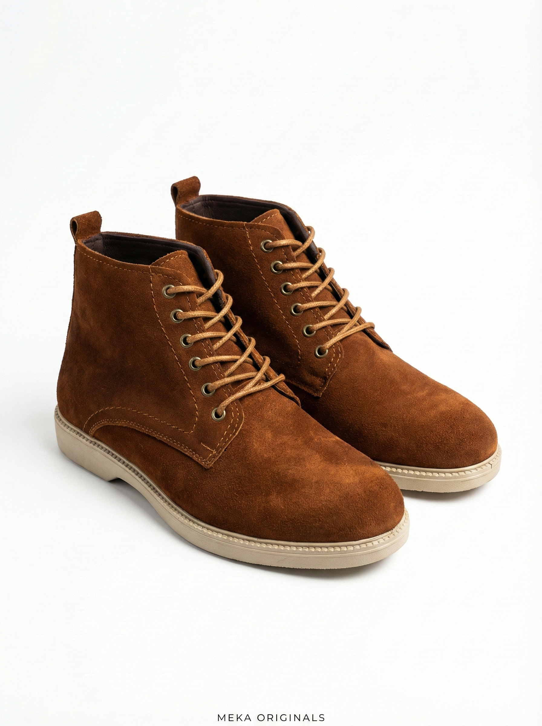 MEKA Handcrafted Genuine Leather Footwear - MEKA: Suede Chukka Boot | Rich Brown