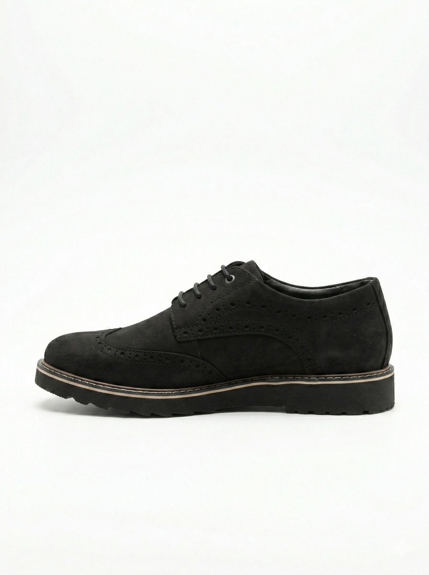 MEKA Handcrafted Genuine Leather Footwear - MEKA Royal Brogue - Onyx Black