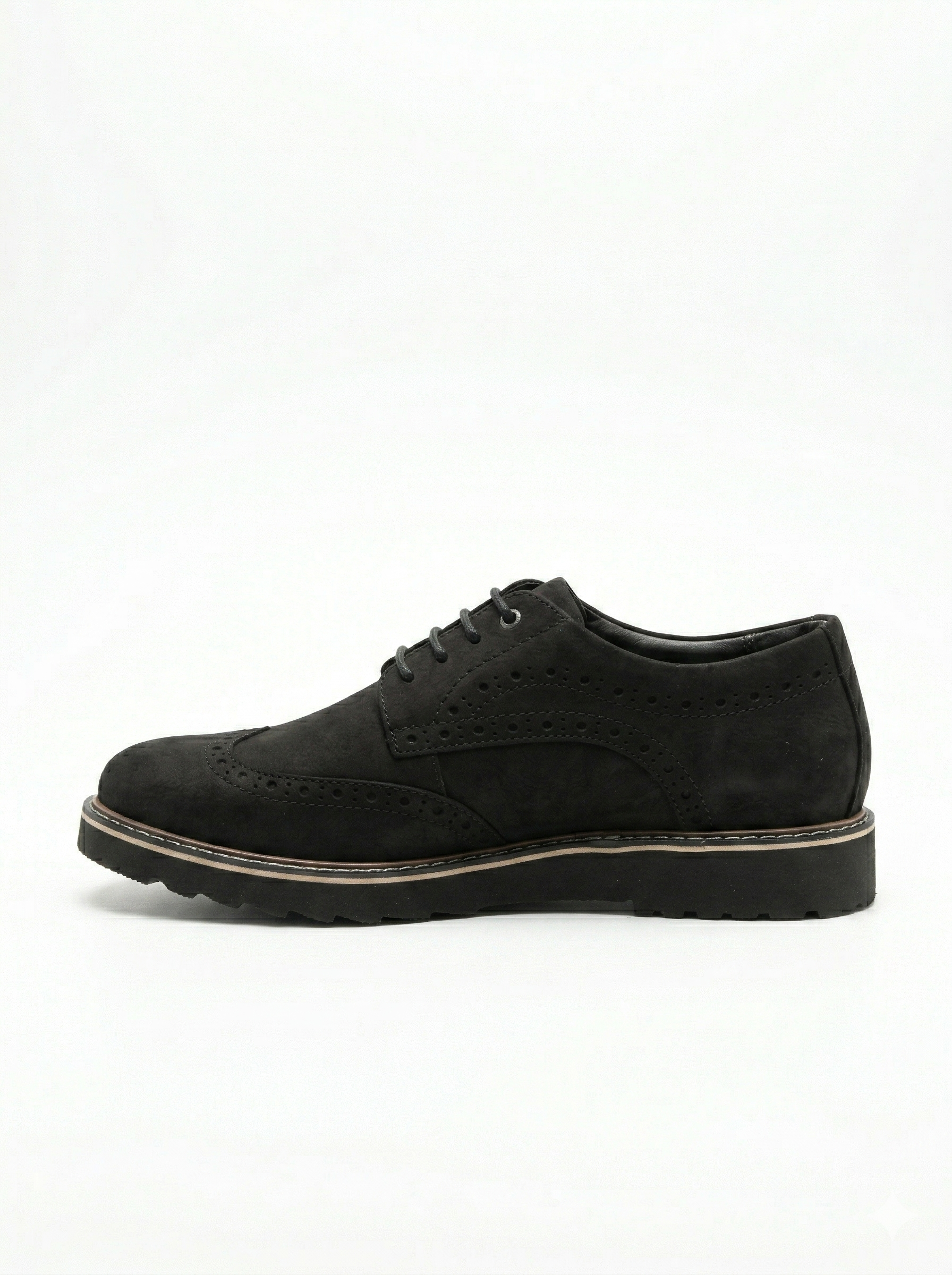 MEKA Handcrafted Genuine Leather Footwear - MEKA Royal Brogue - Onyx Black