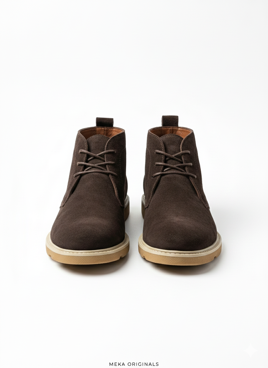 MEKA Handcrafted Genuine Leather Footwear - MEKA: Classic Chukka Boot | Chocolate