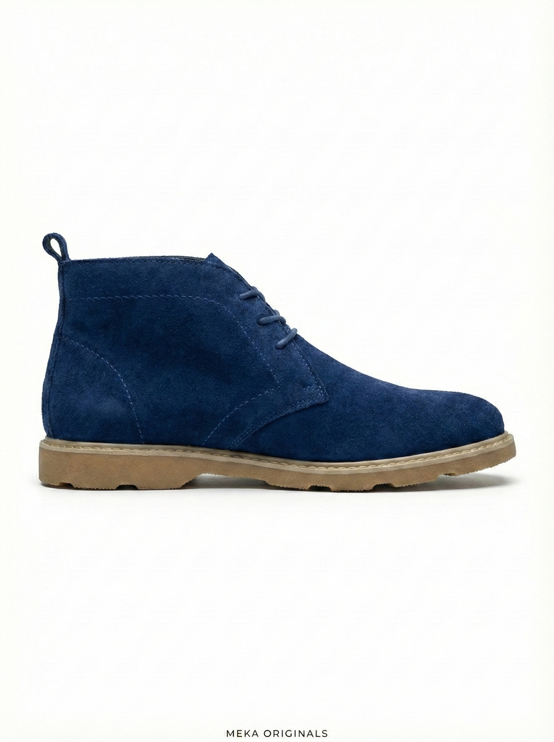 MEKA Handcrafted Genuine Leather Footwear - MEKA: Classic Chukka Boot | Navy