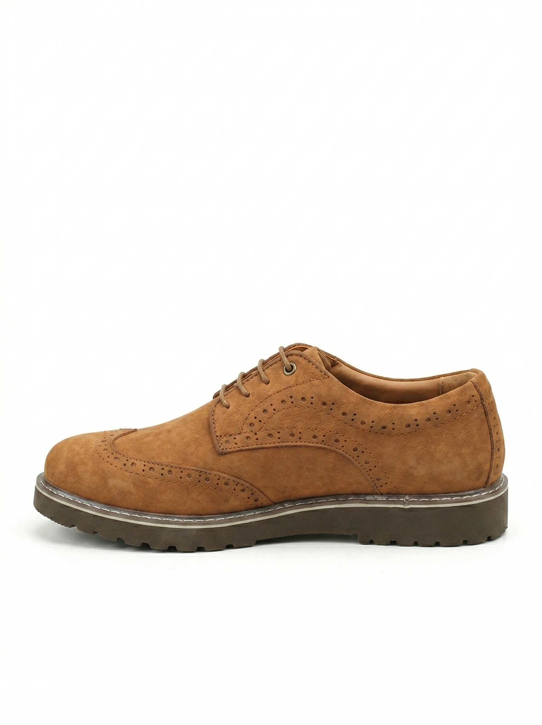 MEKA Handcrafted Genuine Leather Footwear - MEKA Royal Brogue - Camel