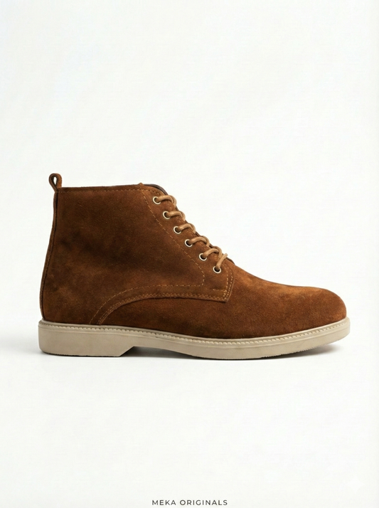 MEKA Handcrafted Genuine Leather Footwear - MEKA: Suede Chukka Boot | Rich Brown