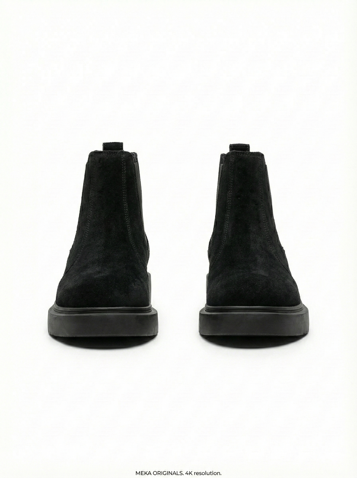 MEKA Handcrafted Genuine Leather Footwear - MEKA: Chunky Suede Chelsea Boot | Black