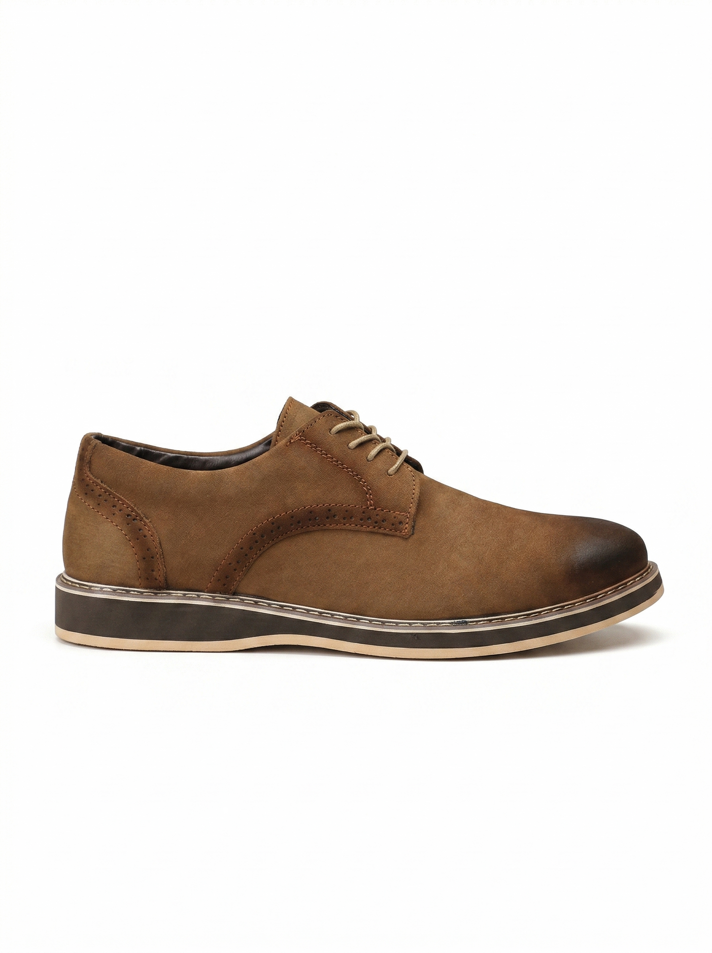 MEKA Premium Anti-Shrink Dress Shirt - MEKA Casual Derby - Brown