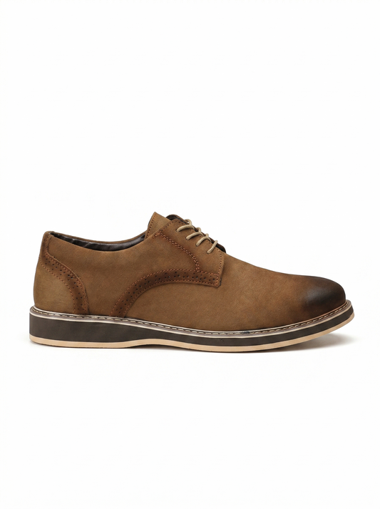 MEKA Premium Anti-Shrink Dress Shirt - MEKA Casual Derby - Brown