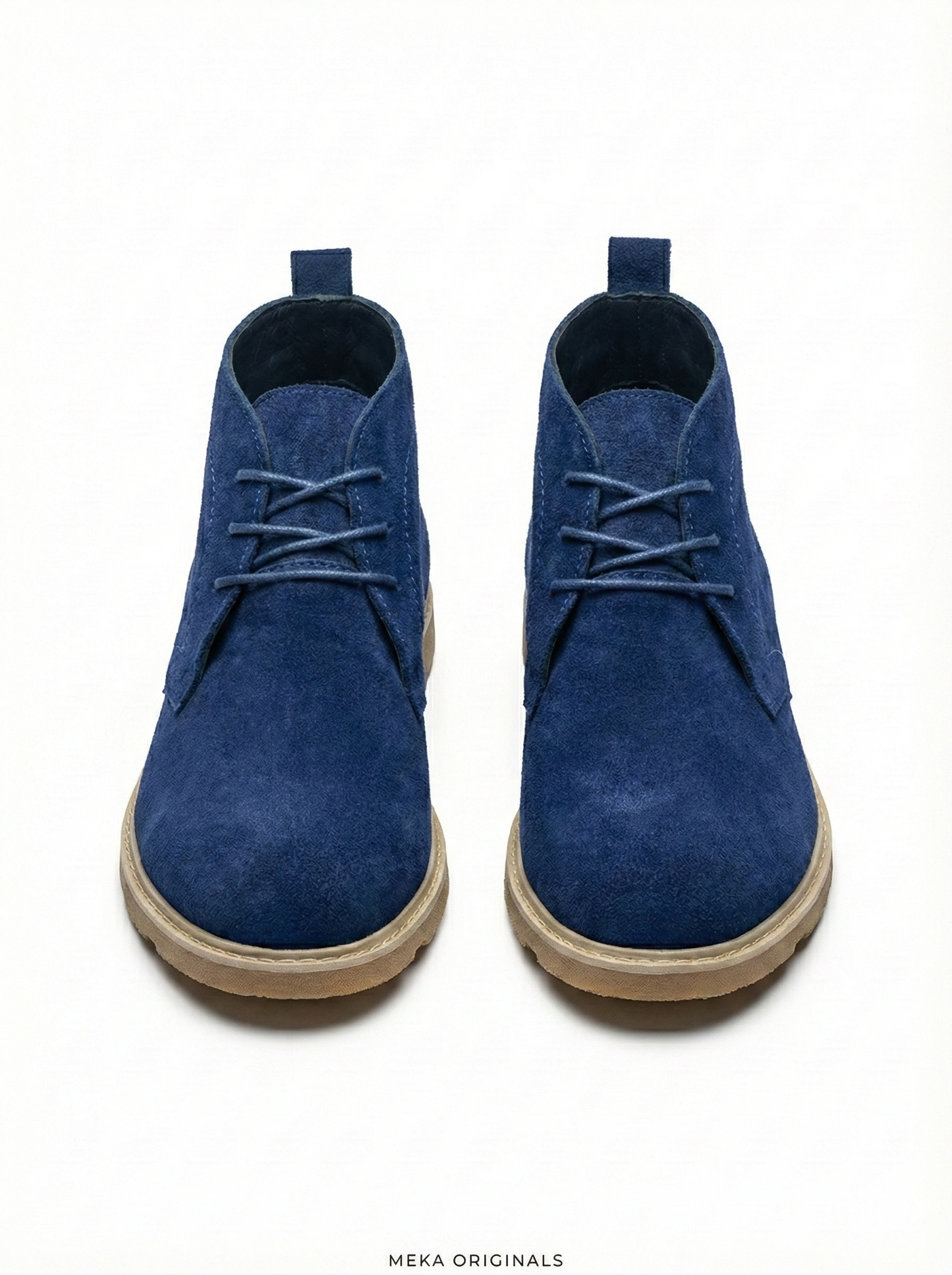 MEKA Handcrafted Genuine Leather Footwear - MEKA: Classic Chukka Boot | Navy