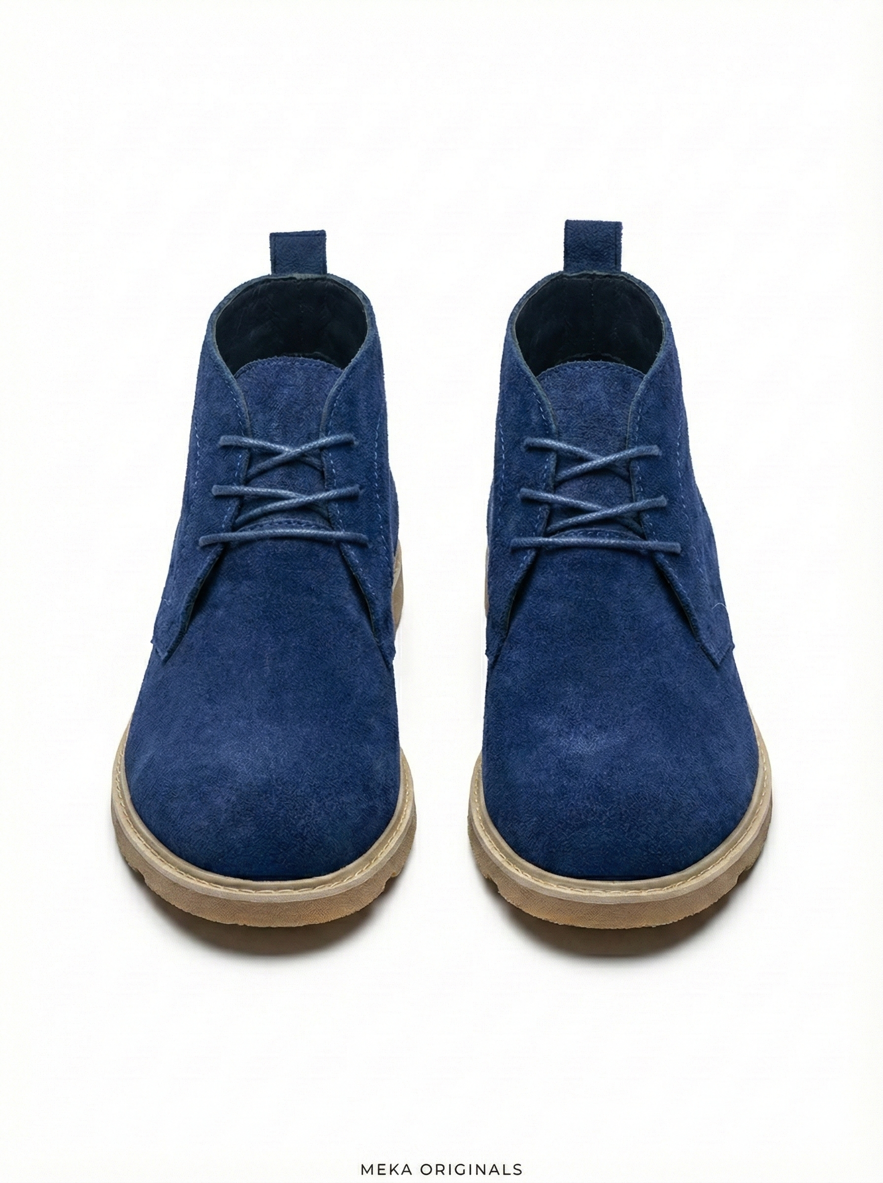 MEKA Handcrafted Genuine Leather Footwear - MEKA: Classic Chukka Boot | Navy