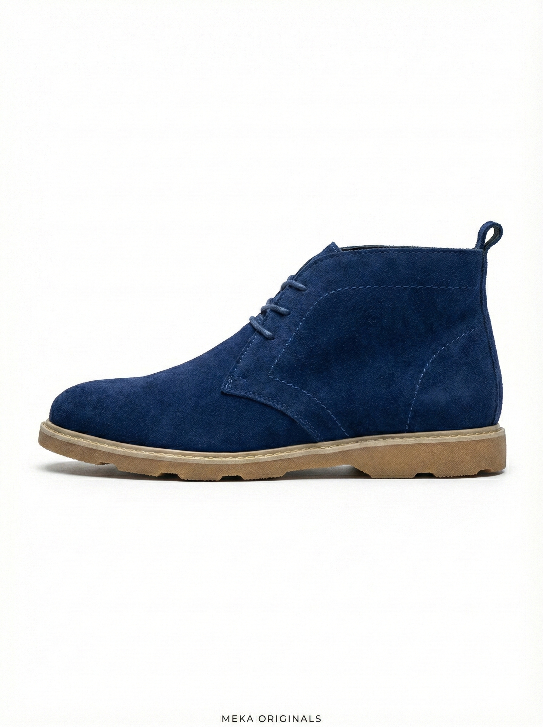 MEKA Handcrafted Genuine Leather Footwear - MEKA: Classic Chukka Boot | Navy