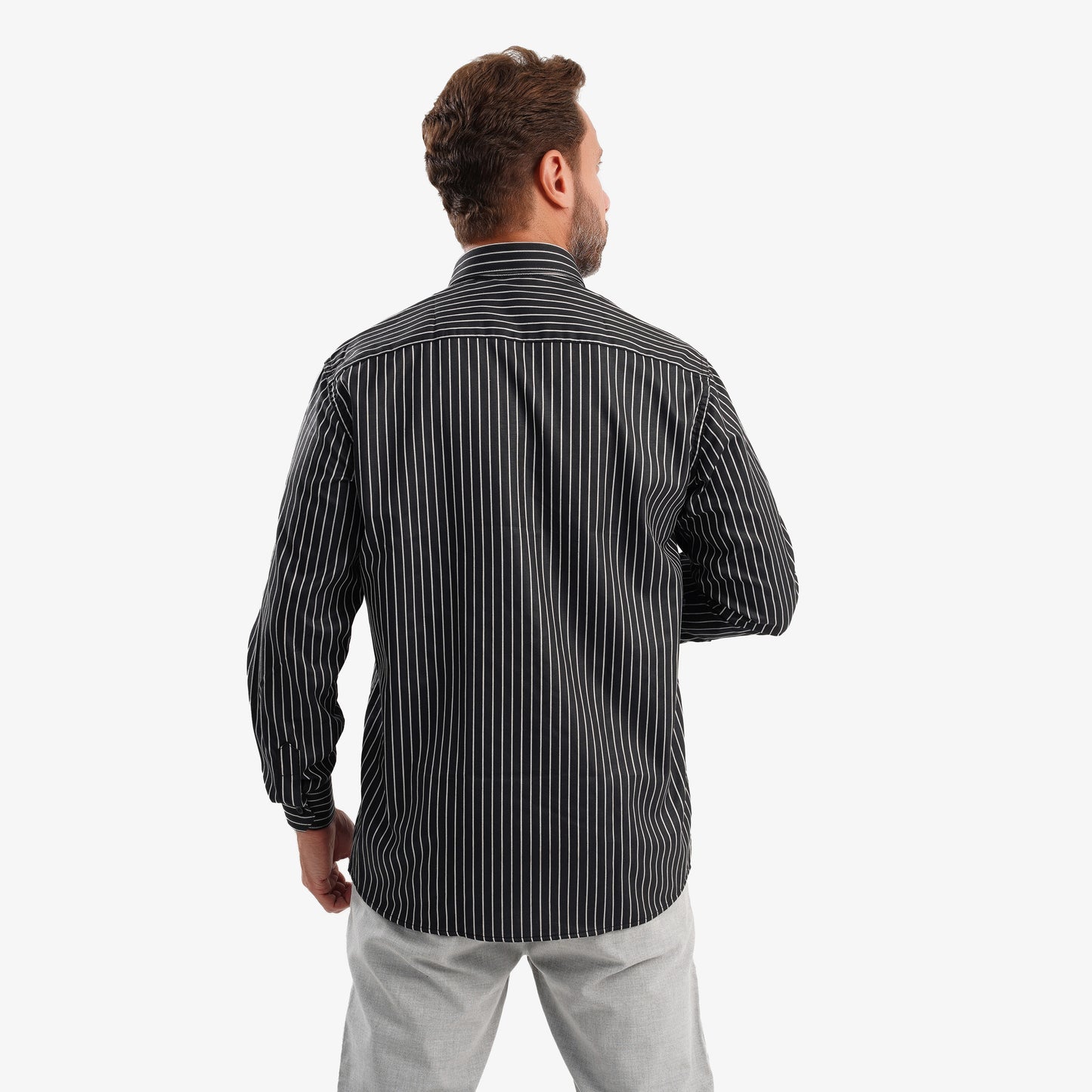 MEKA Premium Anti-Shrink Dress Shirt - MEKA | Premium Long Sleeves Shirt - Semi Casual Regular Fit (0050)