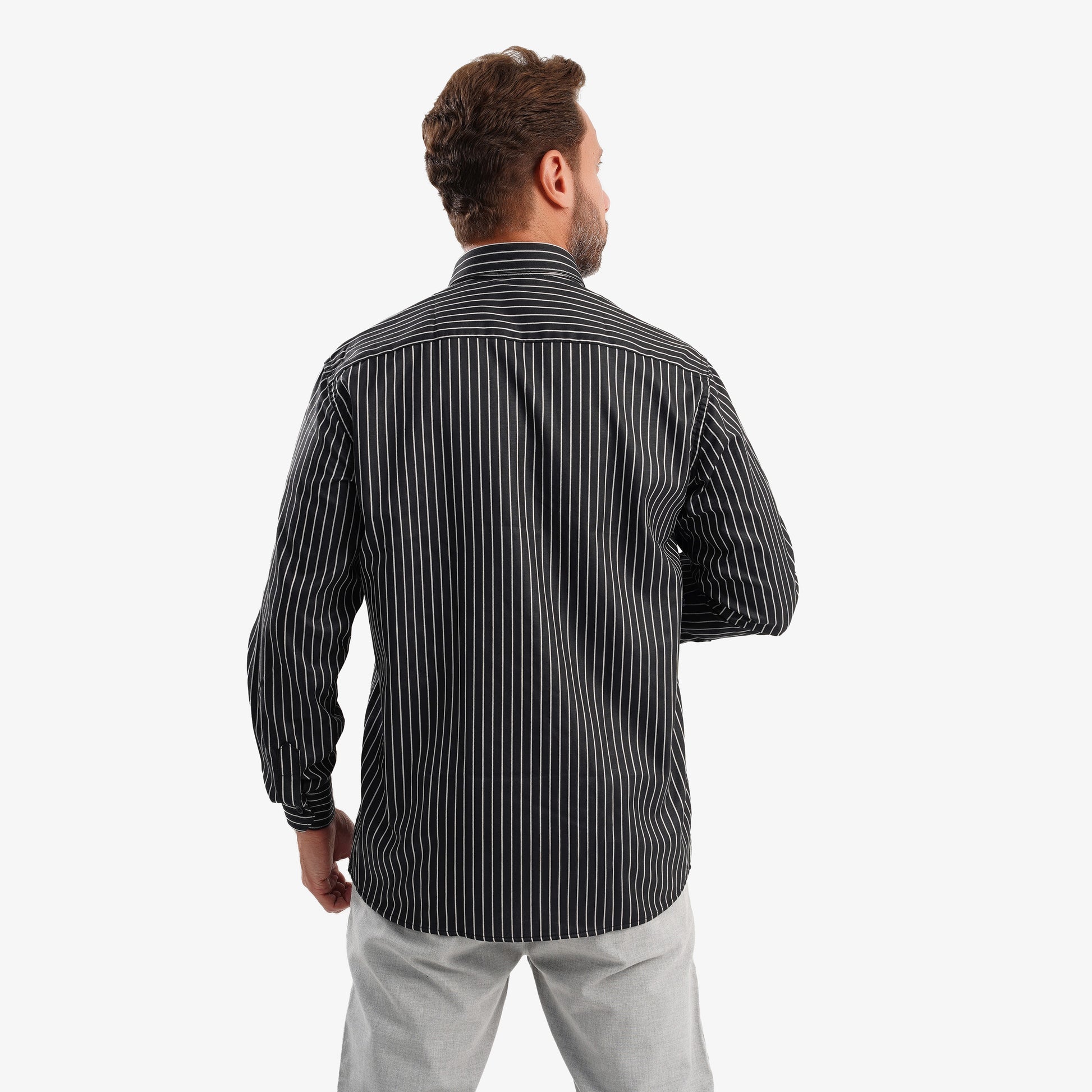 MEKA Premium Anti-Shrink Dress Shirt - MEKA | Premium Long Sleeves Shirt - Semi Casual Regular Fit (0050)