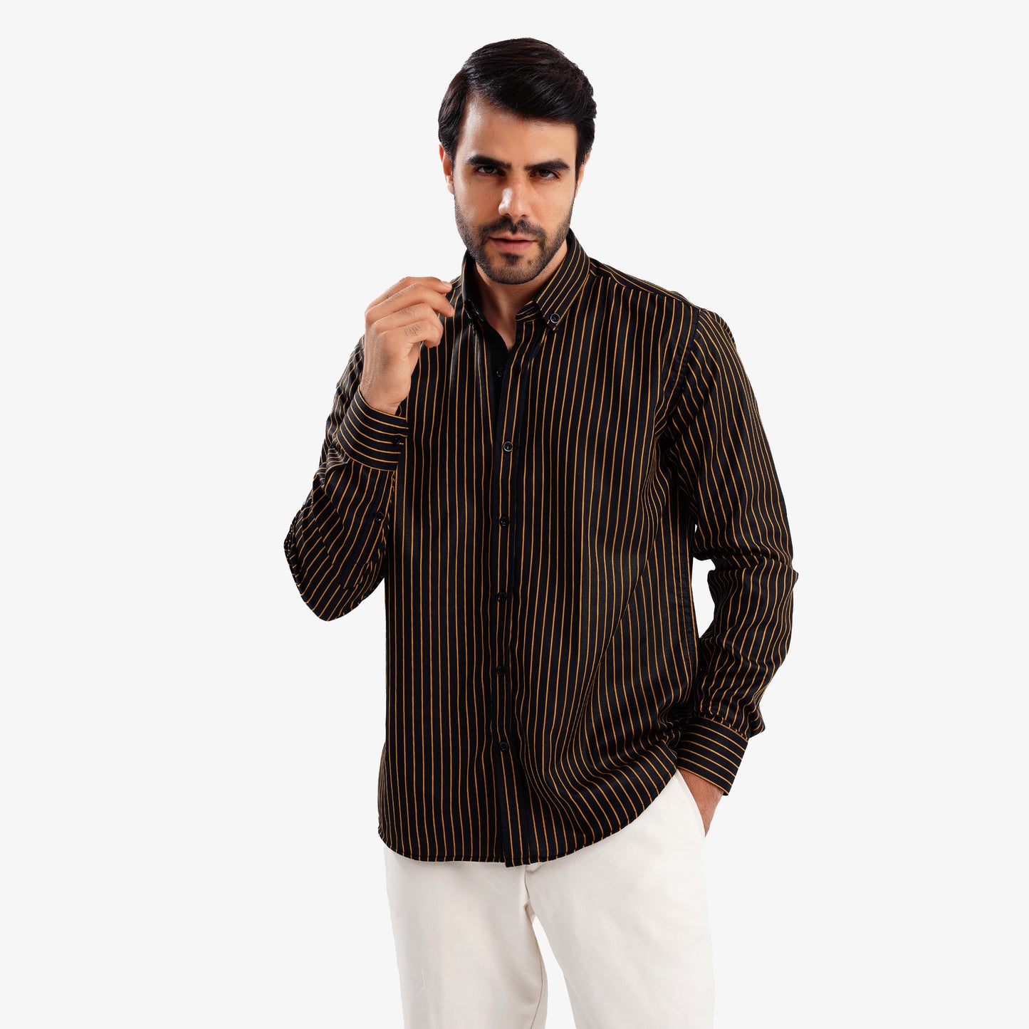 MEKA Premium Anti-Shrink Dress Shirt - MEKA | Premium Long Sleeves Shirt - Semi Casual Regular Fit (0051)