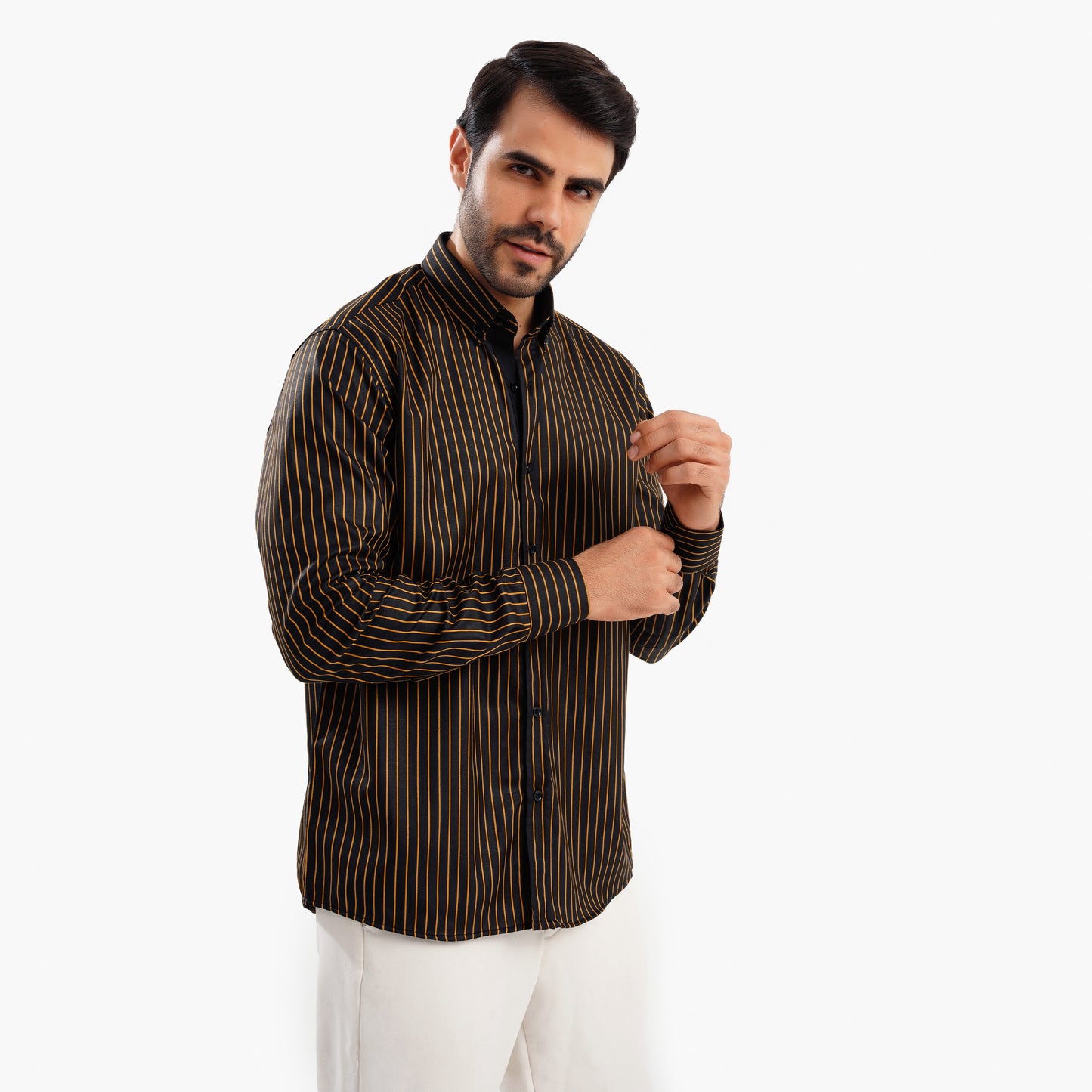 MEKA Premium Anti-Shrink Dress Shirt - MEKA | Premium Long Sleeves Shirt - Semi Casual Regular Fit (0051)