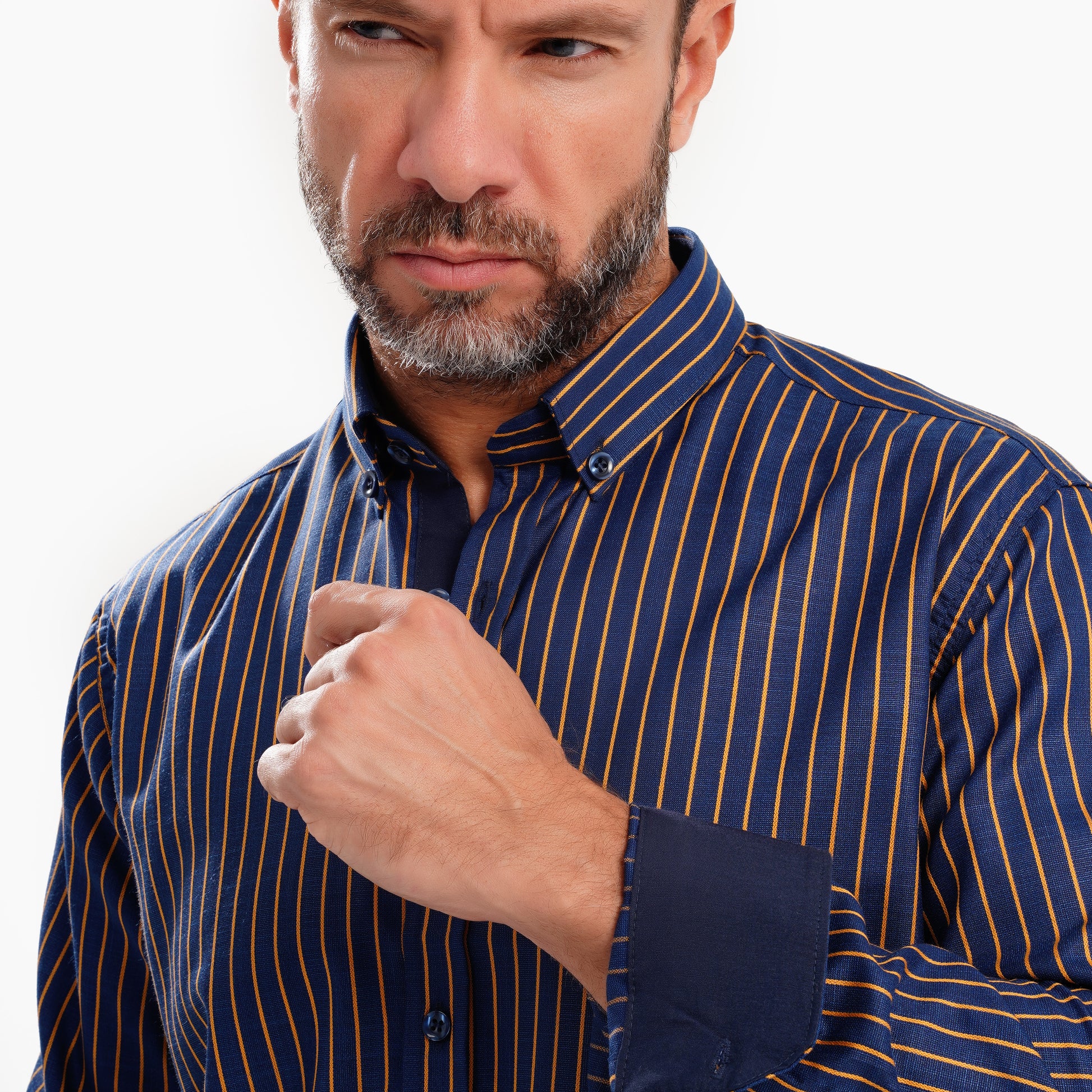 MEKA Premium Anti-Shrink Dress Shirt - MEKA | Premium Long Sleeves Shirt - Semi Casual Regular Fit (0052)