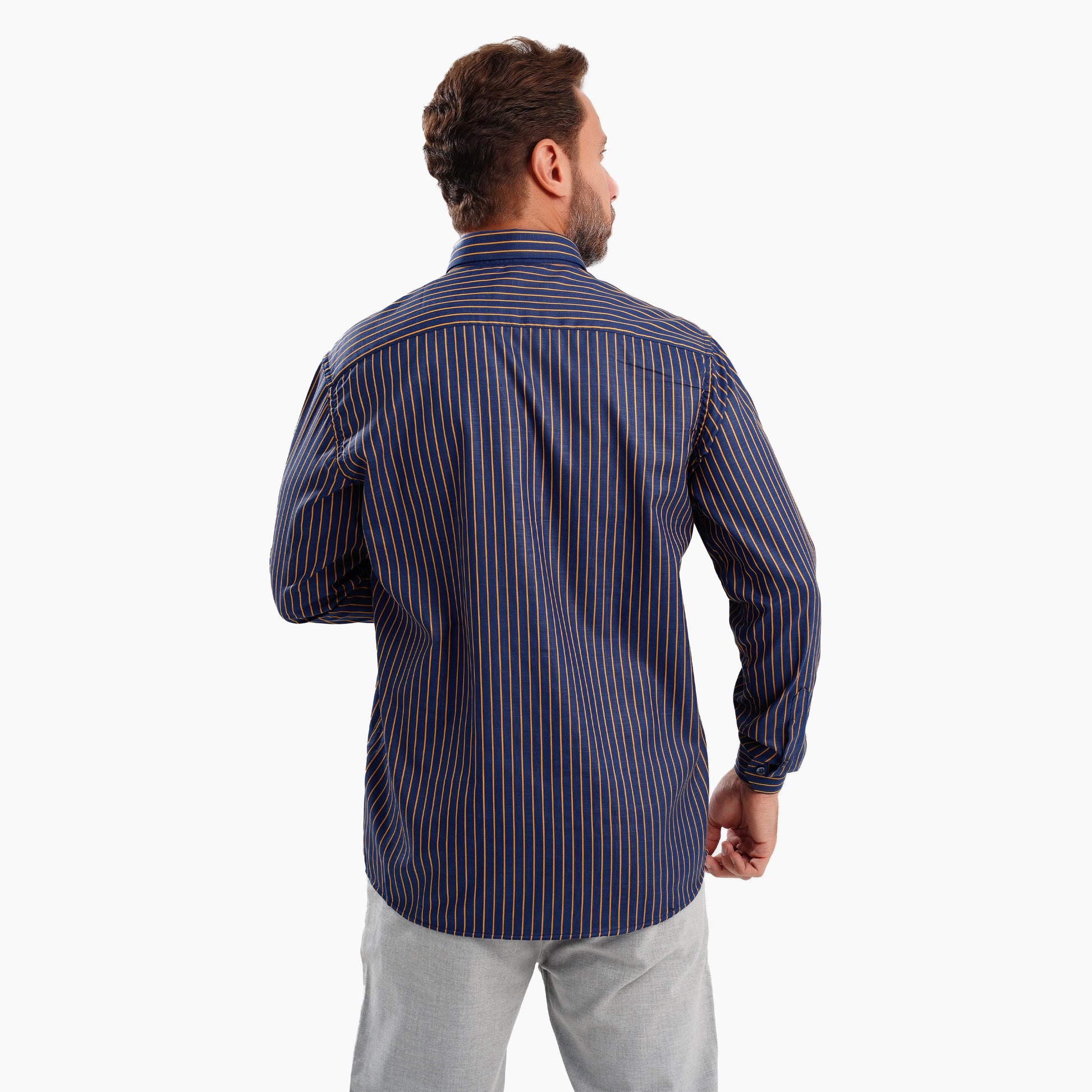 MEKA Premium Anti-Shrink Dress Shirt - MEKA | Premium Long Sleeves Shirt - Semi Casual Regular Fit (0052)
