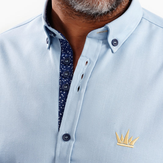 MEKA Premium Anti-Shrink Dress Shirt - MEKA | Premium Long Sleeves Shirt - Semi Casual Regular Fit (0055)