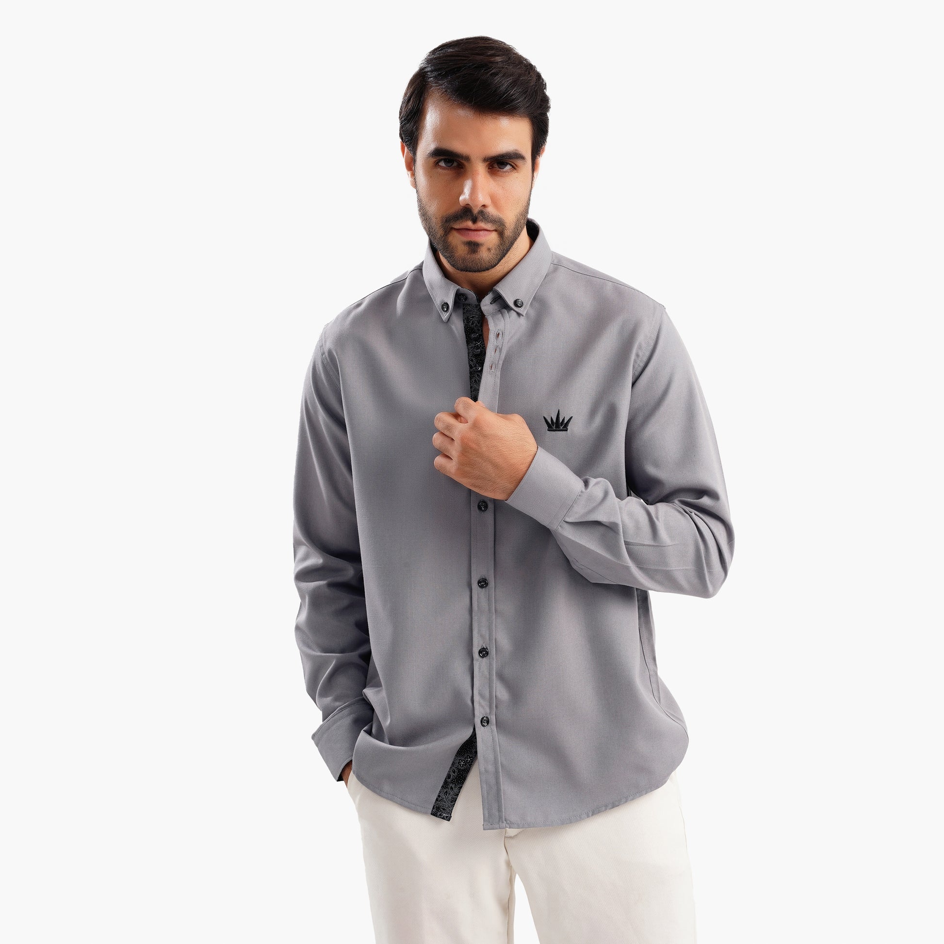 MEKA Premium Anti-Shrink Dress Shirt - MEKA | Premium Long Sleeves Shirt - Semi Casual Regular Fit (0056)