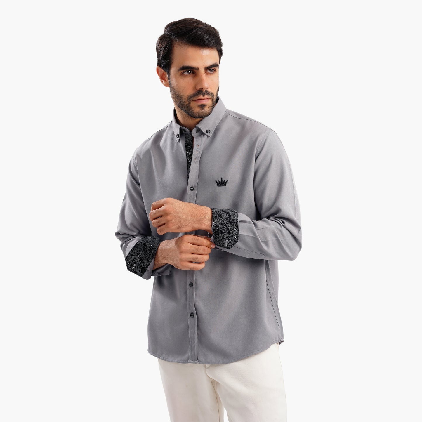MEKA Premium Anti-Shrink Dress Shirt - MEKA | Premium Long Sleeves Shirt - Semi Casual Regular Fit (0056)
