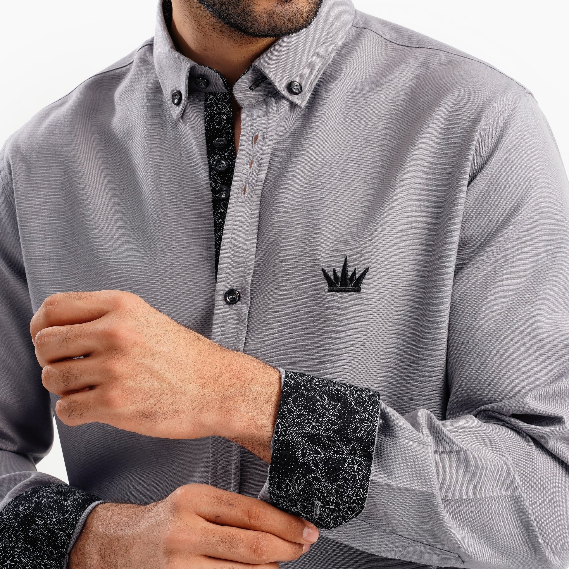 MEKA Premium Anti-Shrink Dress Shirt - MEKA | Premium Long Sleeves Shirt - Semi Casual Regular Fit (0056)