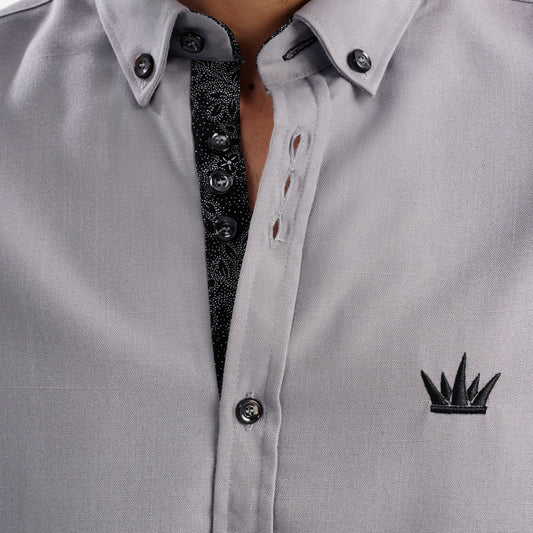 MEKA Premium Anti-Shrink Dress Shirt - MEKA | Premium Long Sleeves Shirt - Semi Casual Regular Fit (0056)