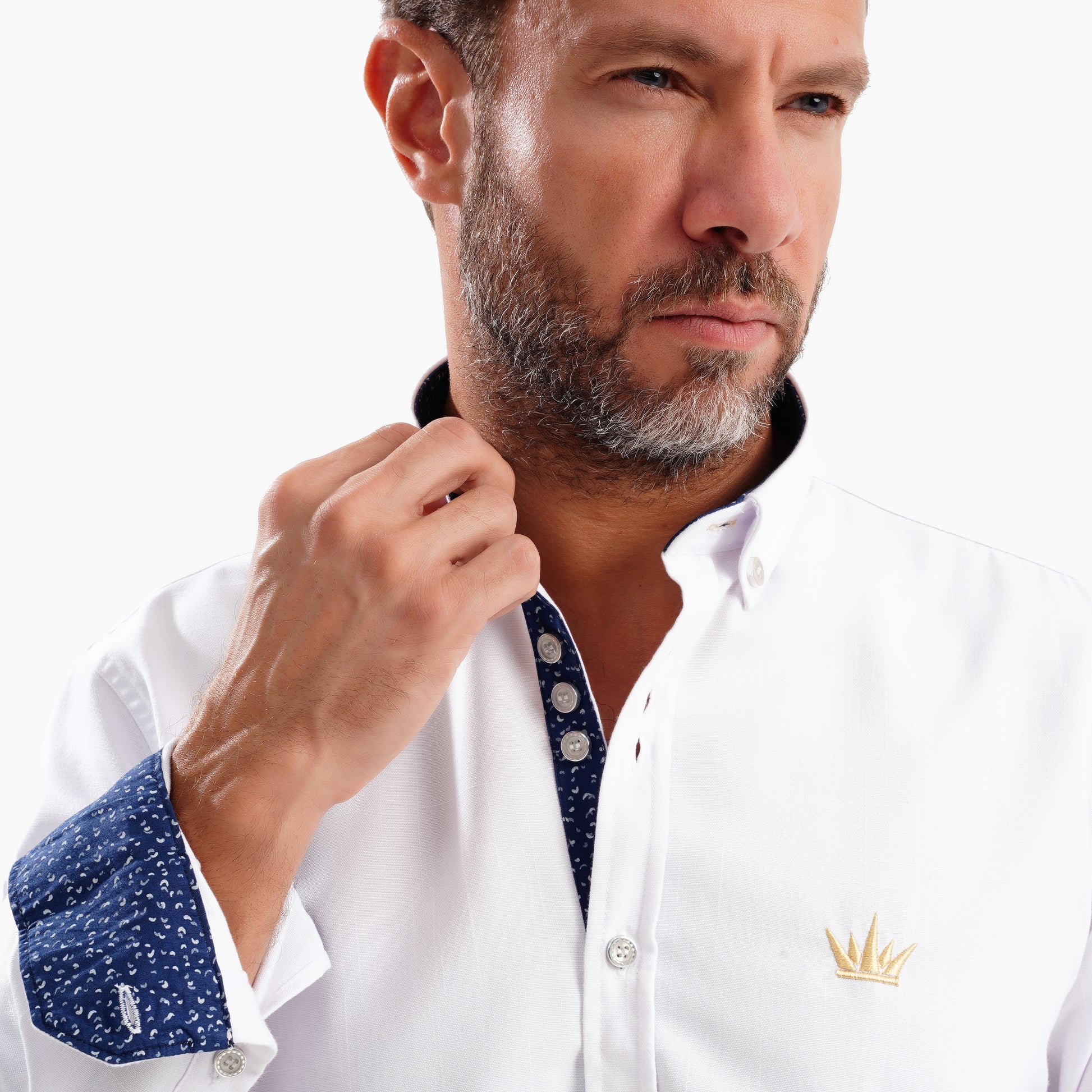 MEKA Premium Anti-Shrink Dress Shirt - MEKA | Premium Long Sleeves Shirt - Semi Casual Regular Fit (0057)