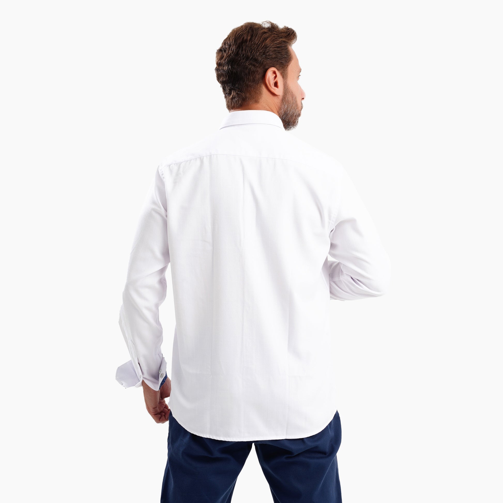MEKA Premium Anti-Shrink Dress Shirt - MEKA | Premium Long Sleeves Shirt - Semi Casual Regular Fit (0057)