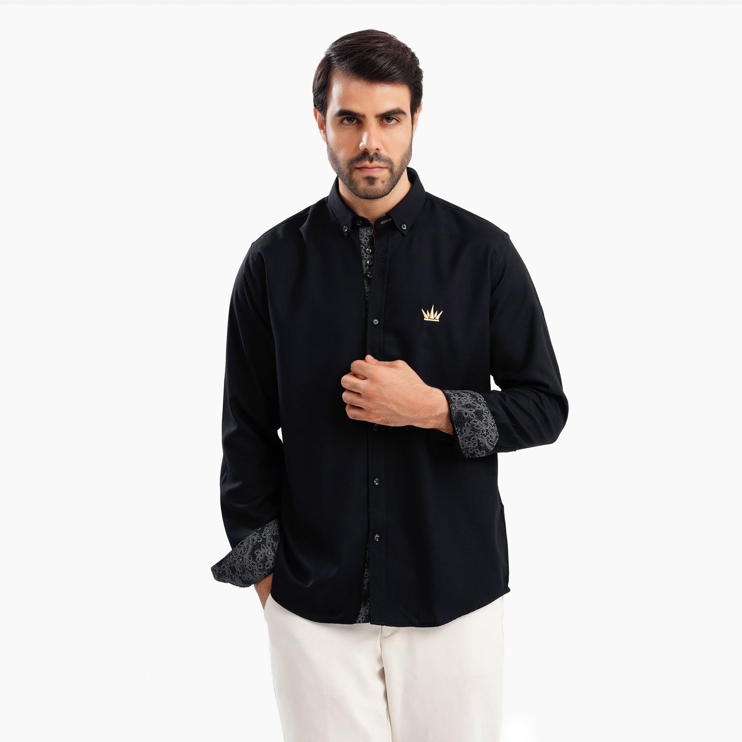 MEKA Premium Anti-Shrink Dress Shirt - MEKA | Premium Long Sleeves Shirt - Semi Casual Regular Fit (0059)